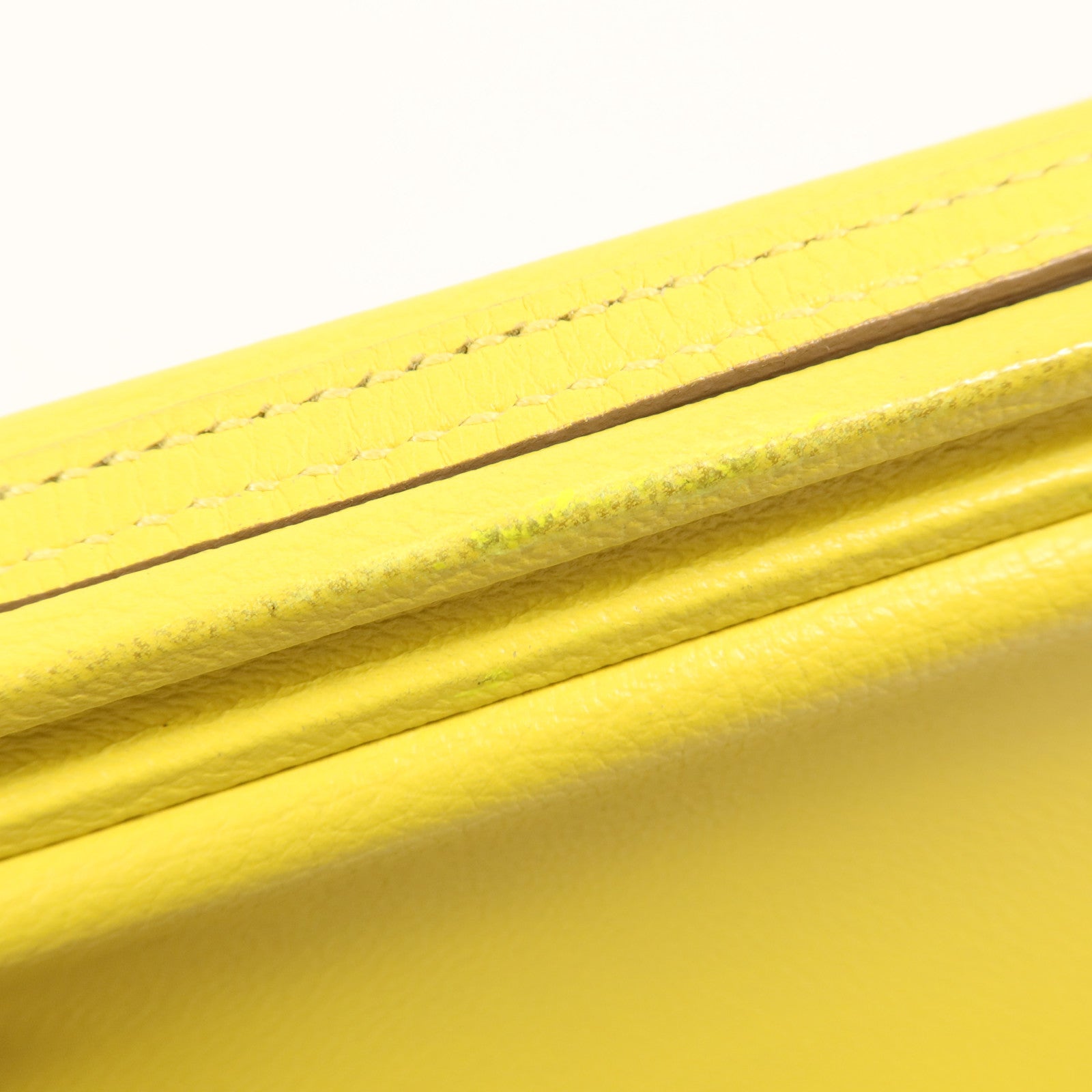 HERMES Evercolor皮革Clic-H 21銀扣肩背袋Lime