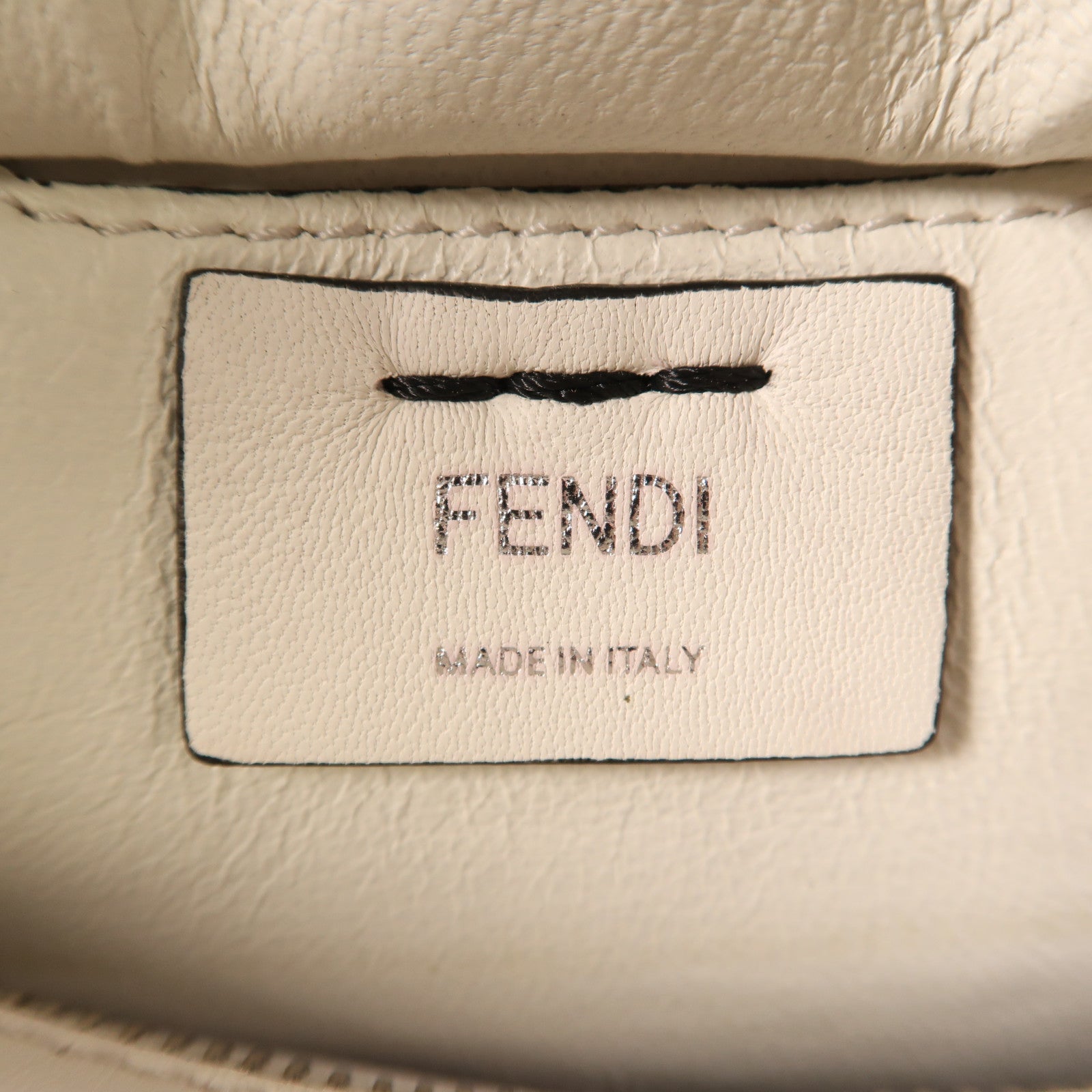 FENDI 牛皮皮革2 Way Shoulder Bag銀扣手挽肩背兩用袋