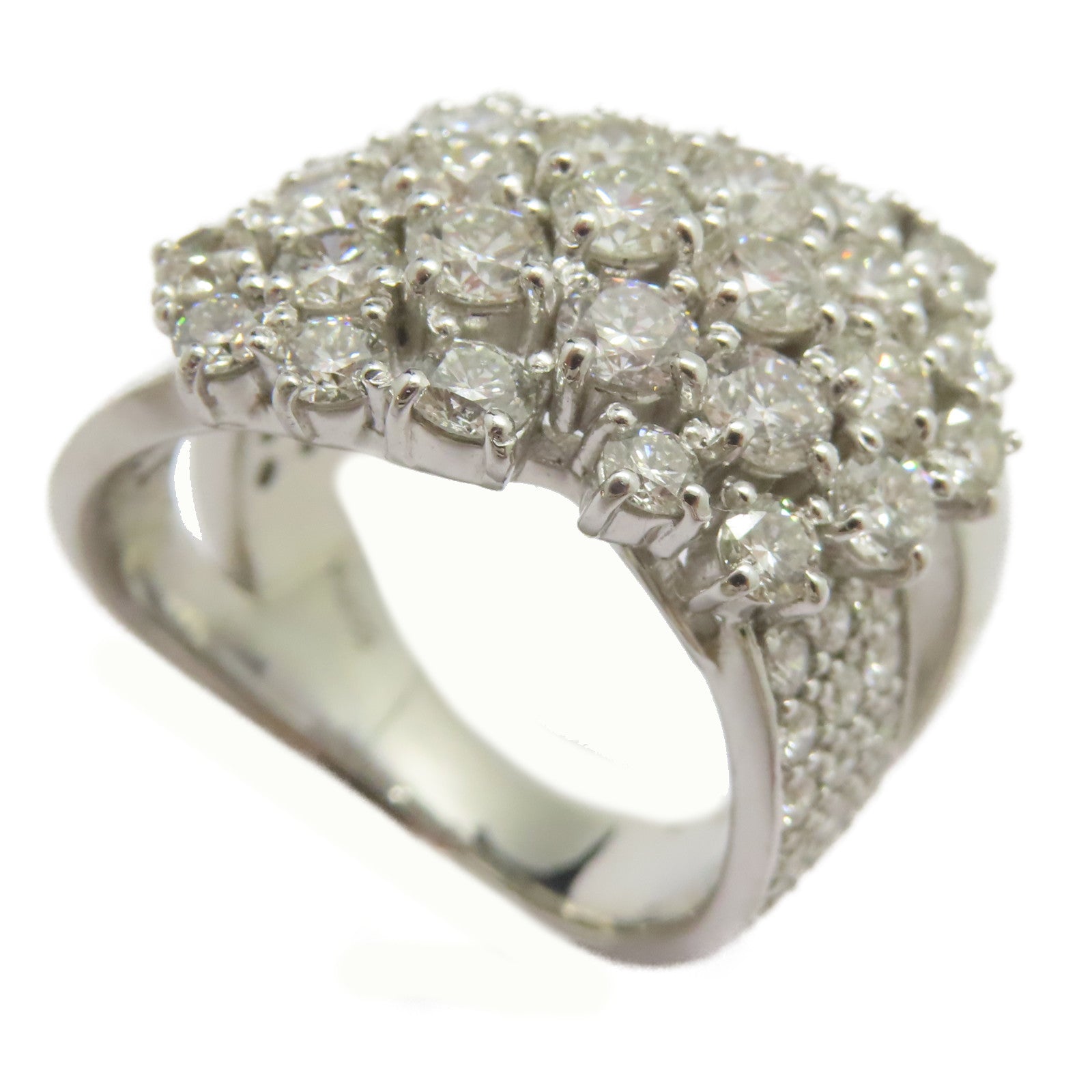 JEWELRY PT900鉑金Diamond Ring 3.00ct鑽石戒指US#6.5