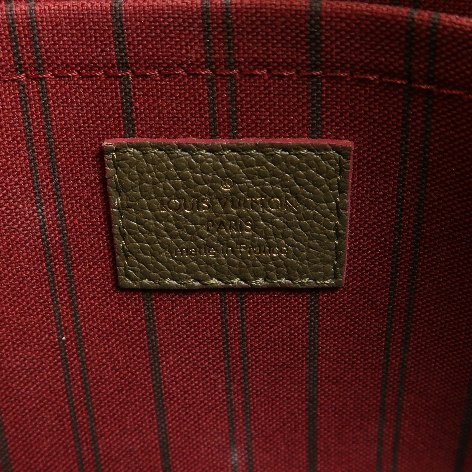 LOUIS VUITTON Monogram Empreinte Montaigne MM金扣手挽肩背兩用袋