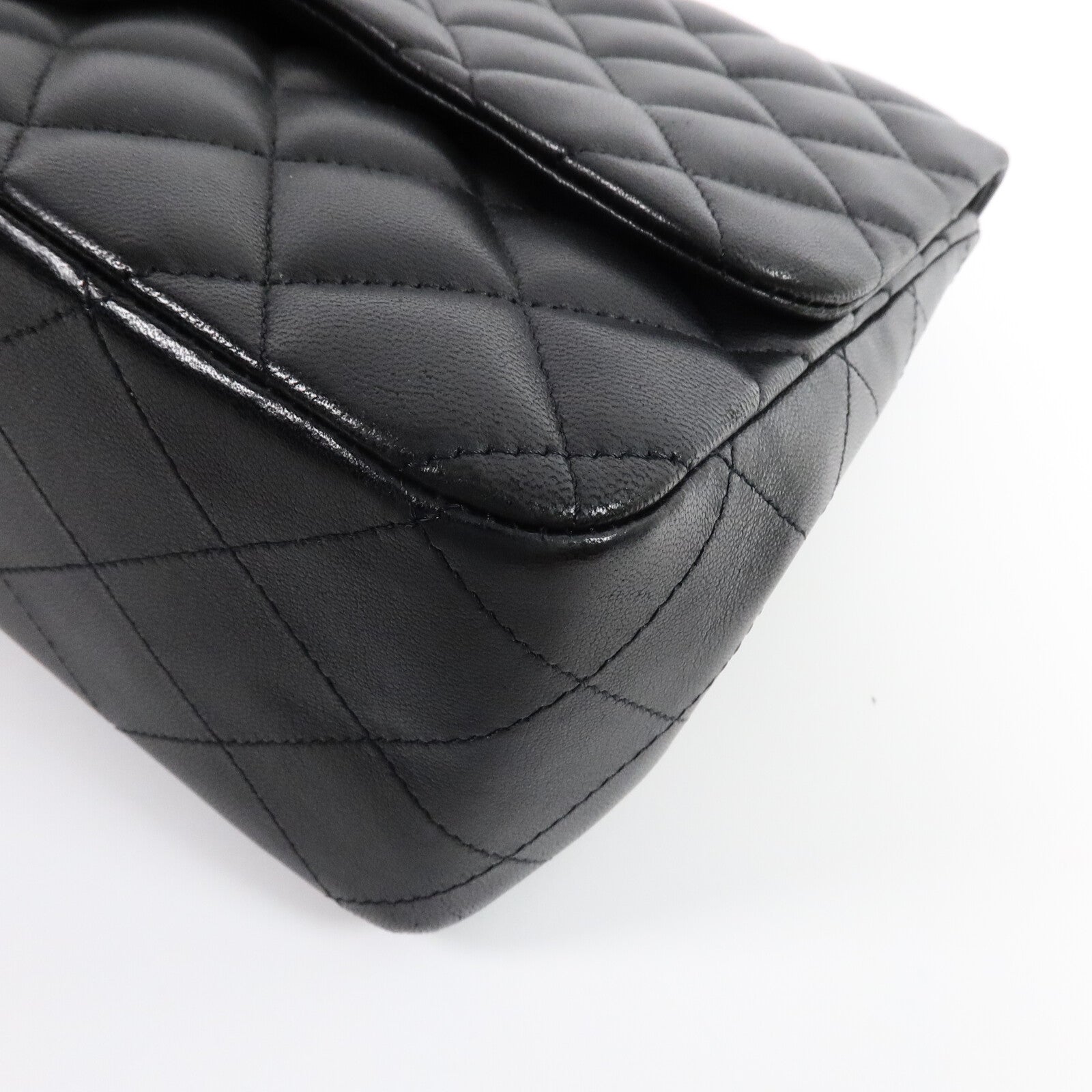 CHANEL 羊皮皮革Large Classic鏈帶肩背袋