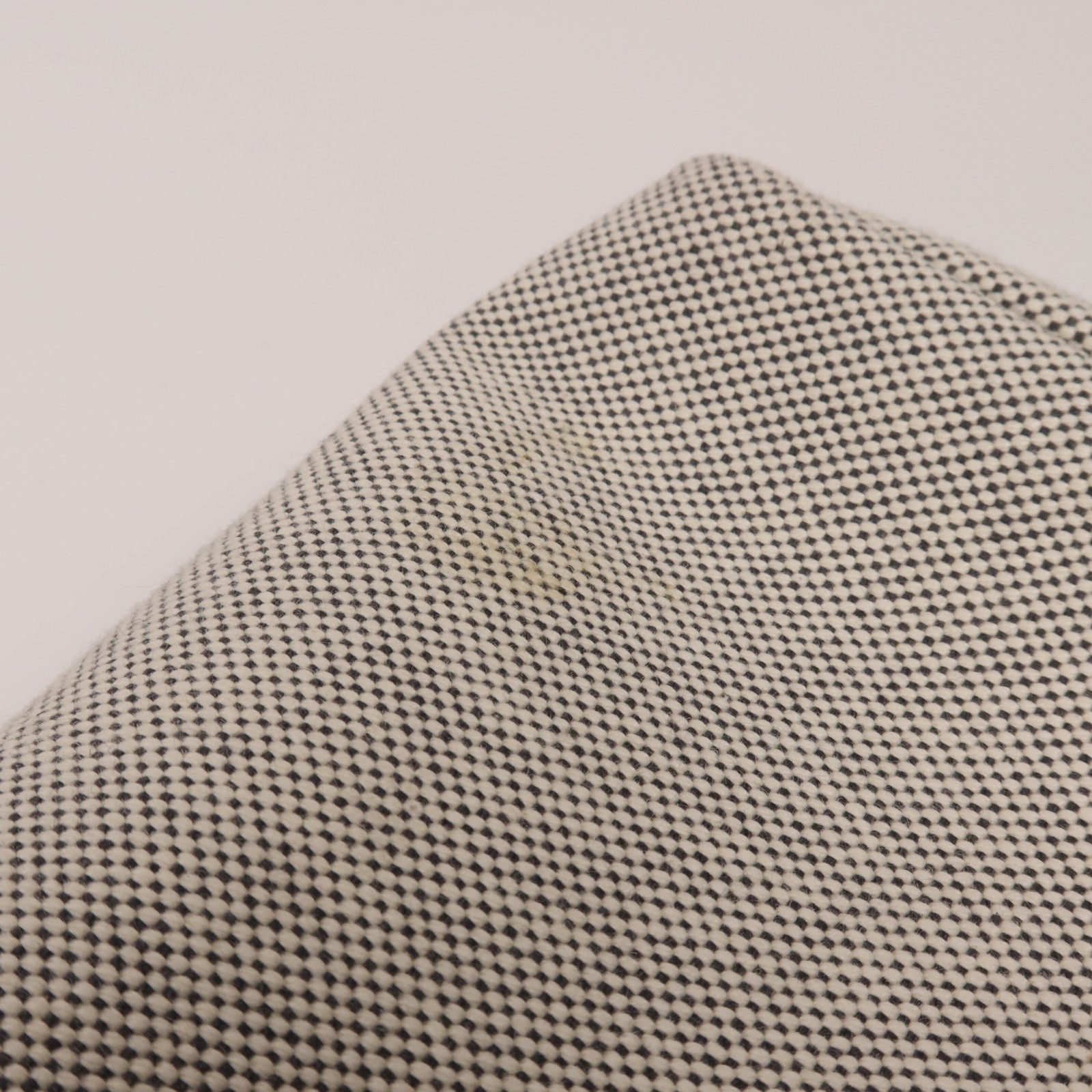 HERMES 帆布/皮革Mini Herbag銀扣肩背袋Ardoise