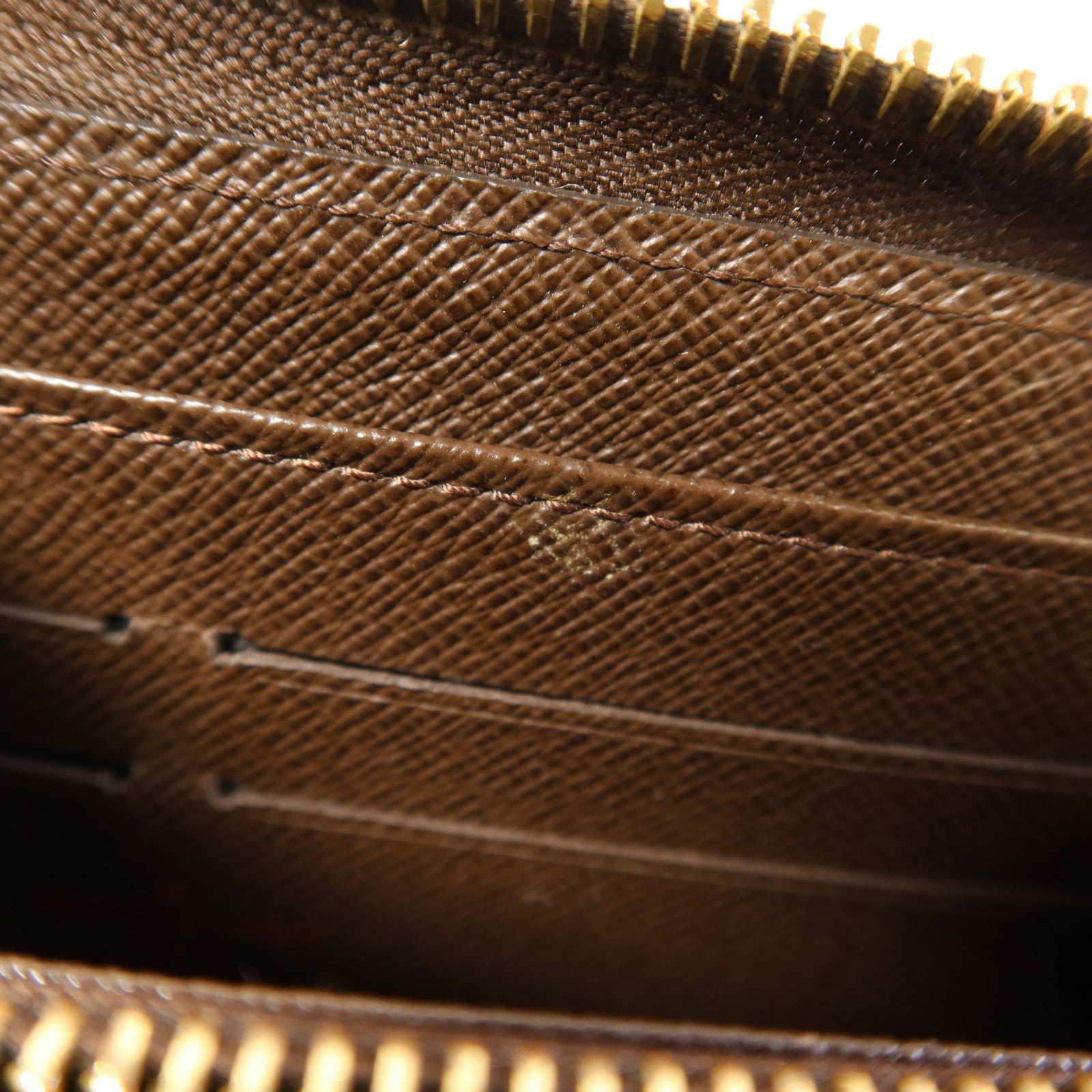 LOUIS VUITTON Damier Zippy Long Wallet金扣長錢包