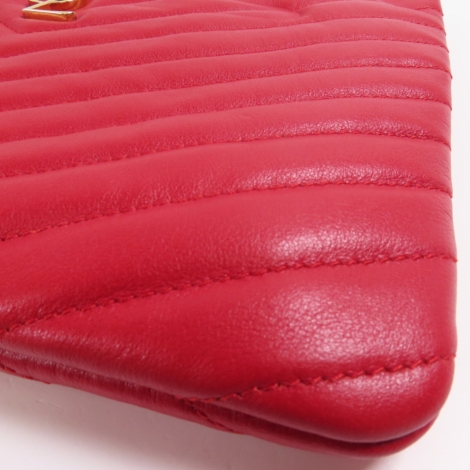 SAINT LAURENT 牛皮皮革Pouch金扣手拿包