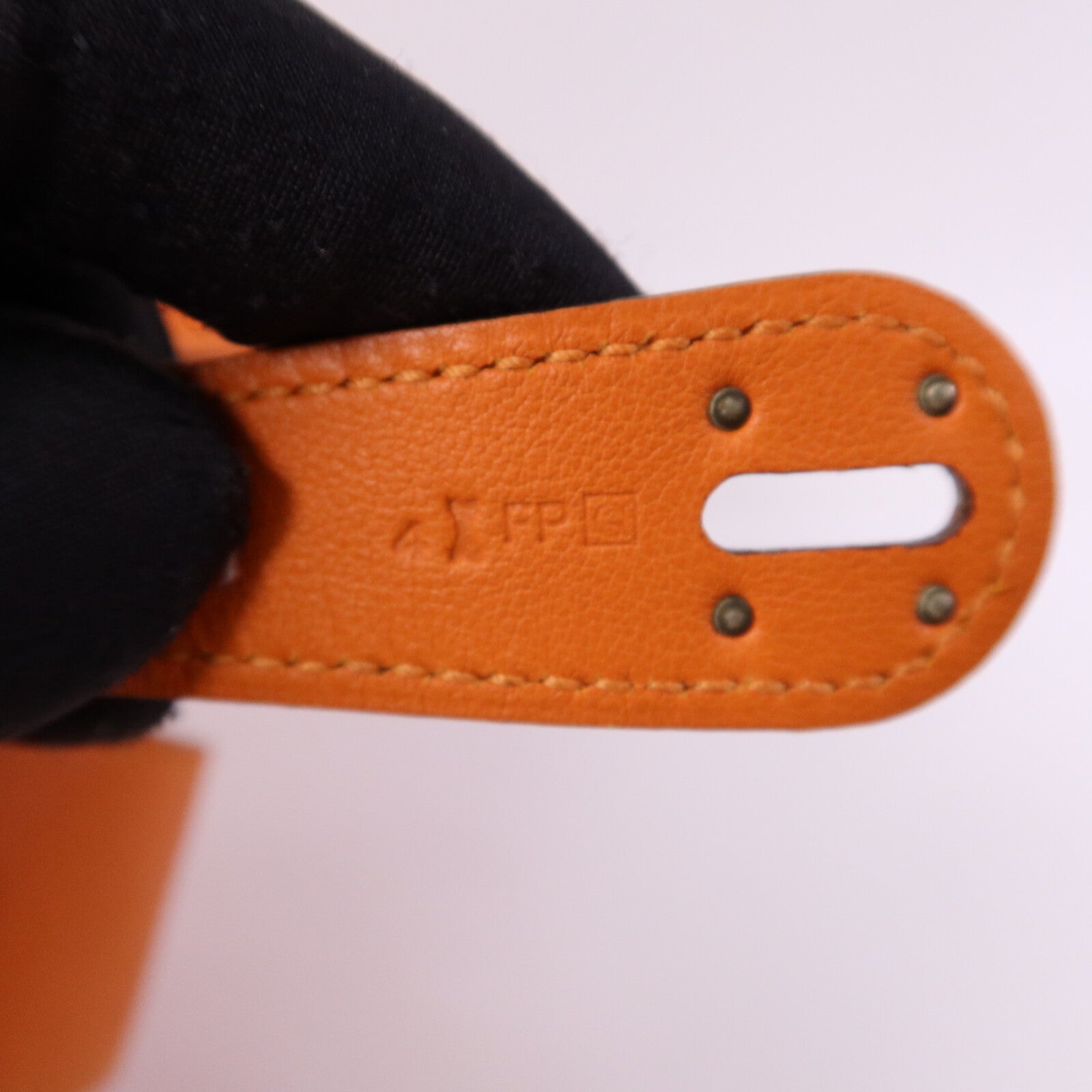 HERMES Swift皮革Lindy 34銀扣手挽肩背兩用袋Orange