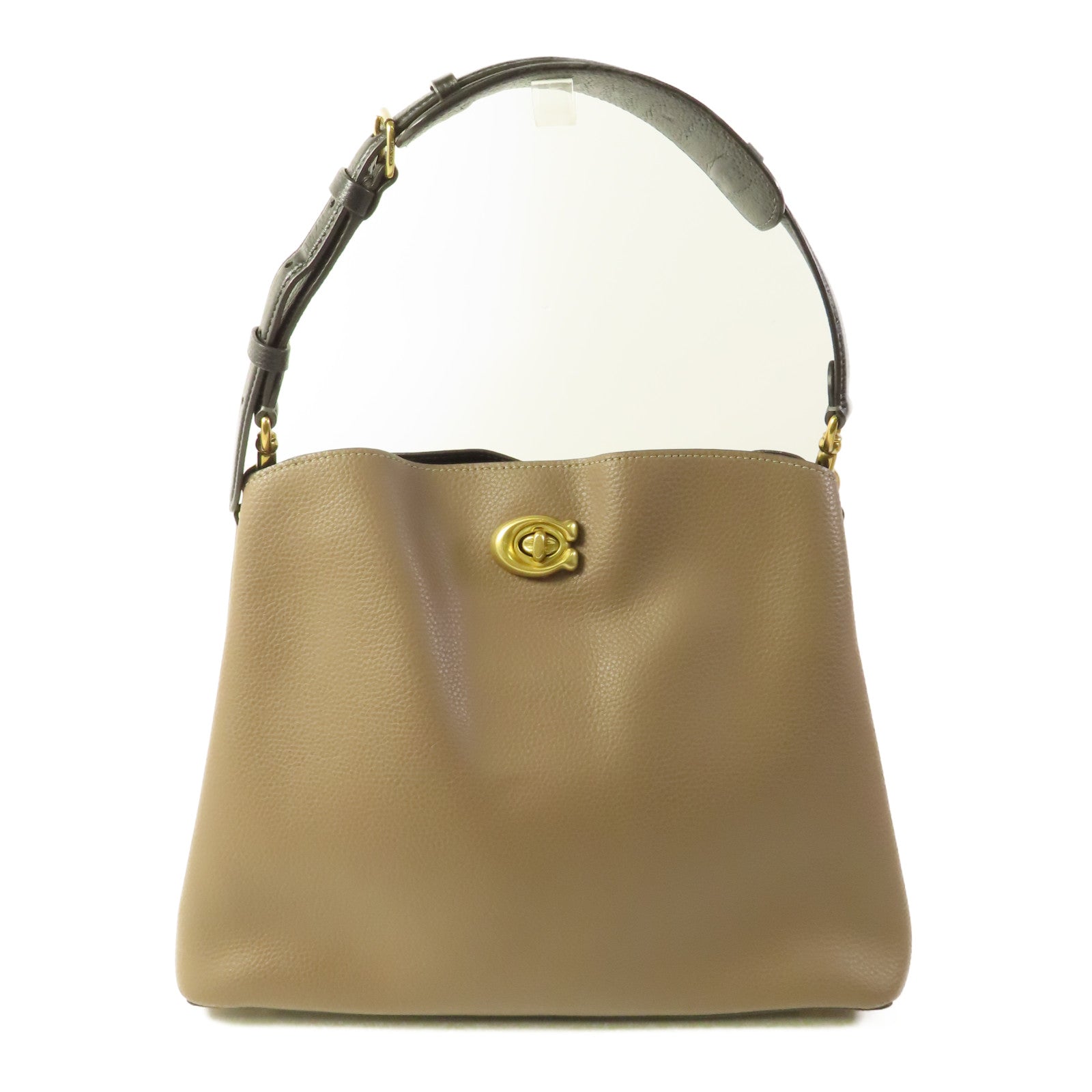 COACH 牛皮皮革Shoulder Bag金扣肩背袋