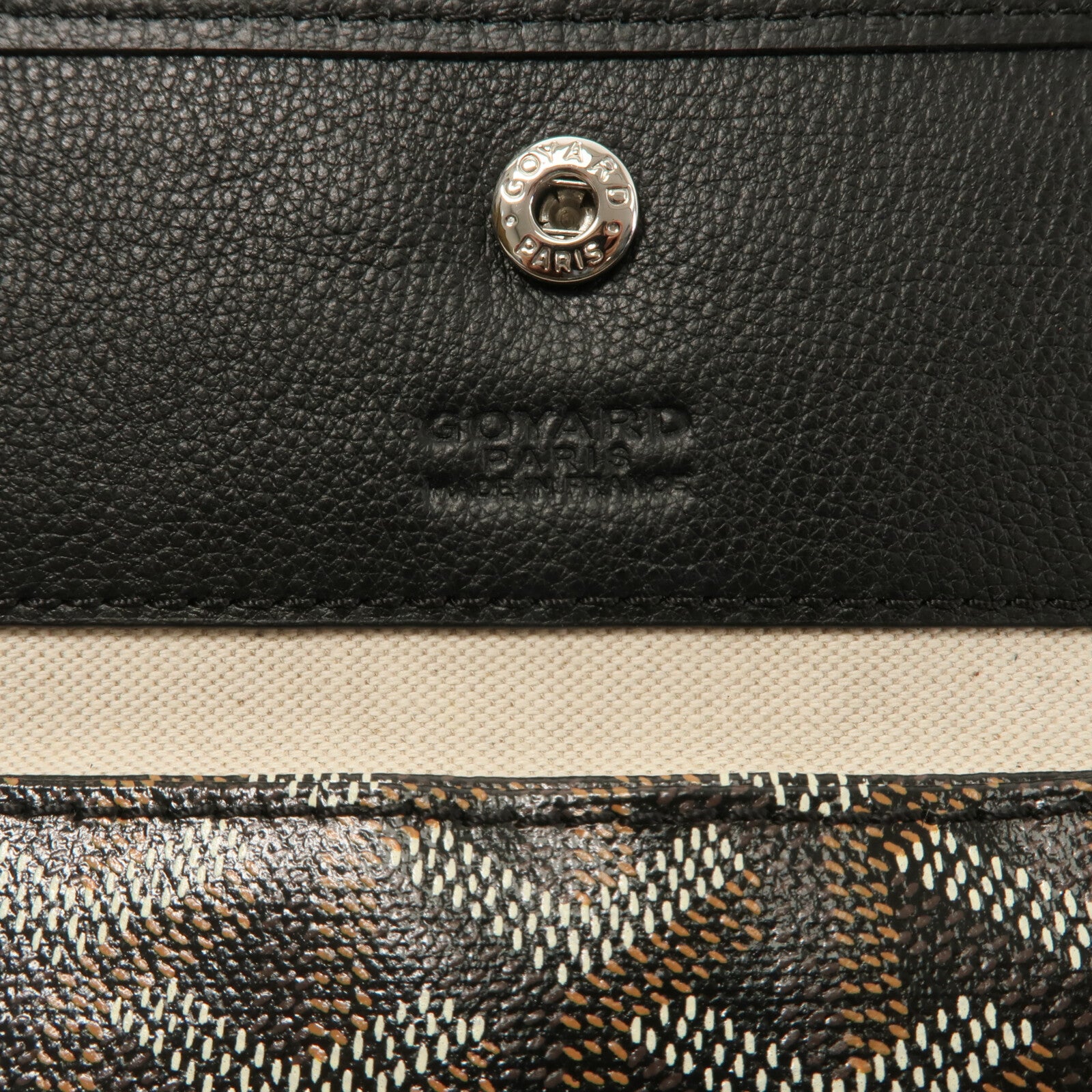 GOYARD 牛皮皮革/塗層帆布Saint Louis PM手挽袋