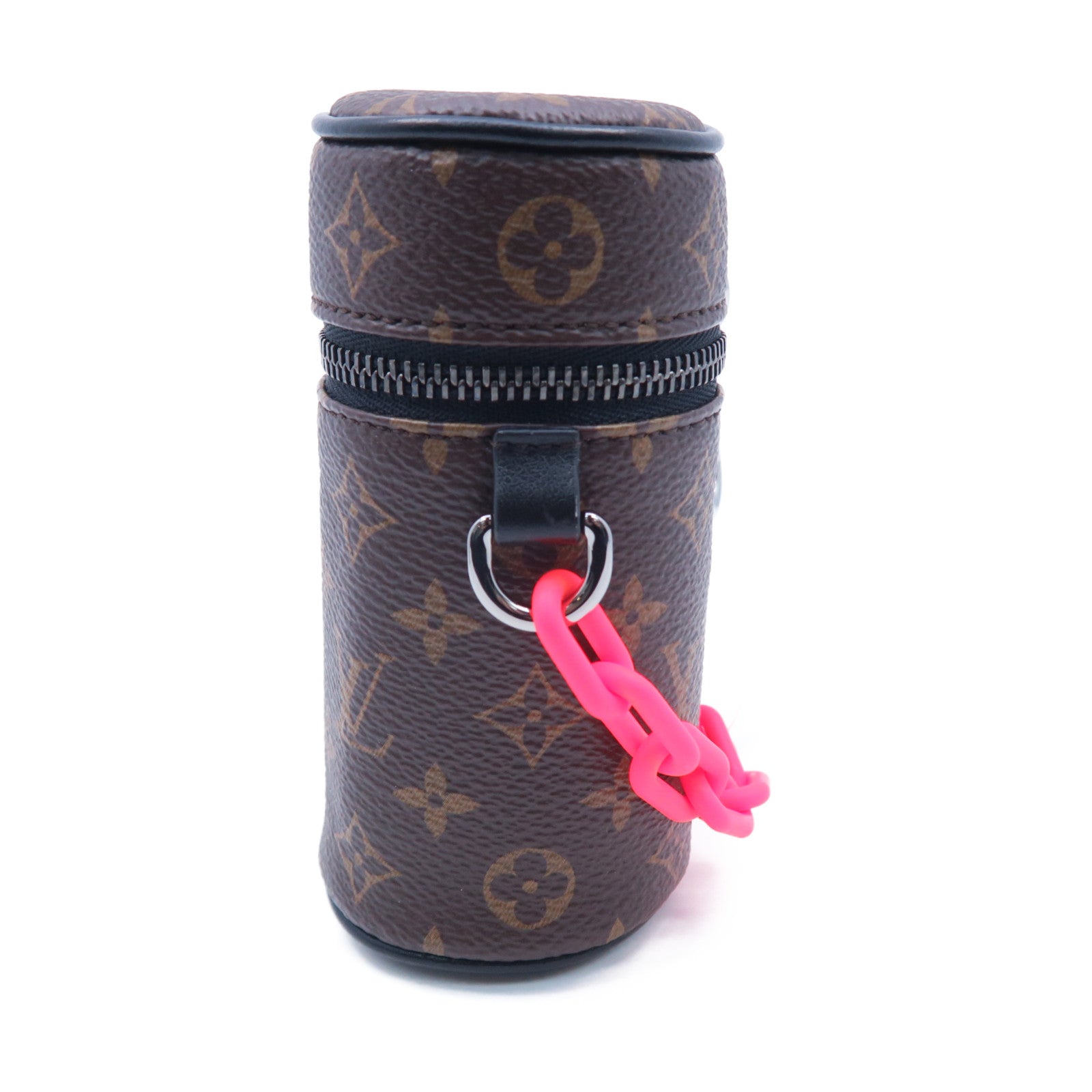 LOUIS VUITTON 【清倉大減價】Monogram Barrel Pouch銀扣手拿包棕色