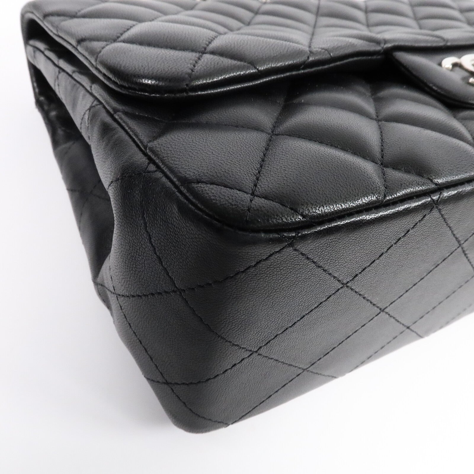 CHANEL 羊皮皮革Large Classic鏈帶肩背袋
