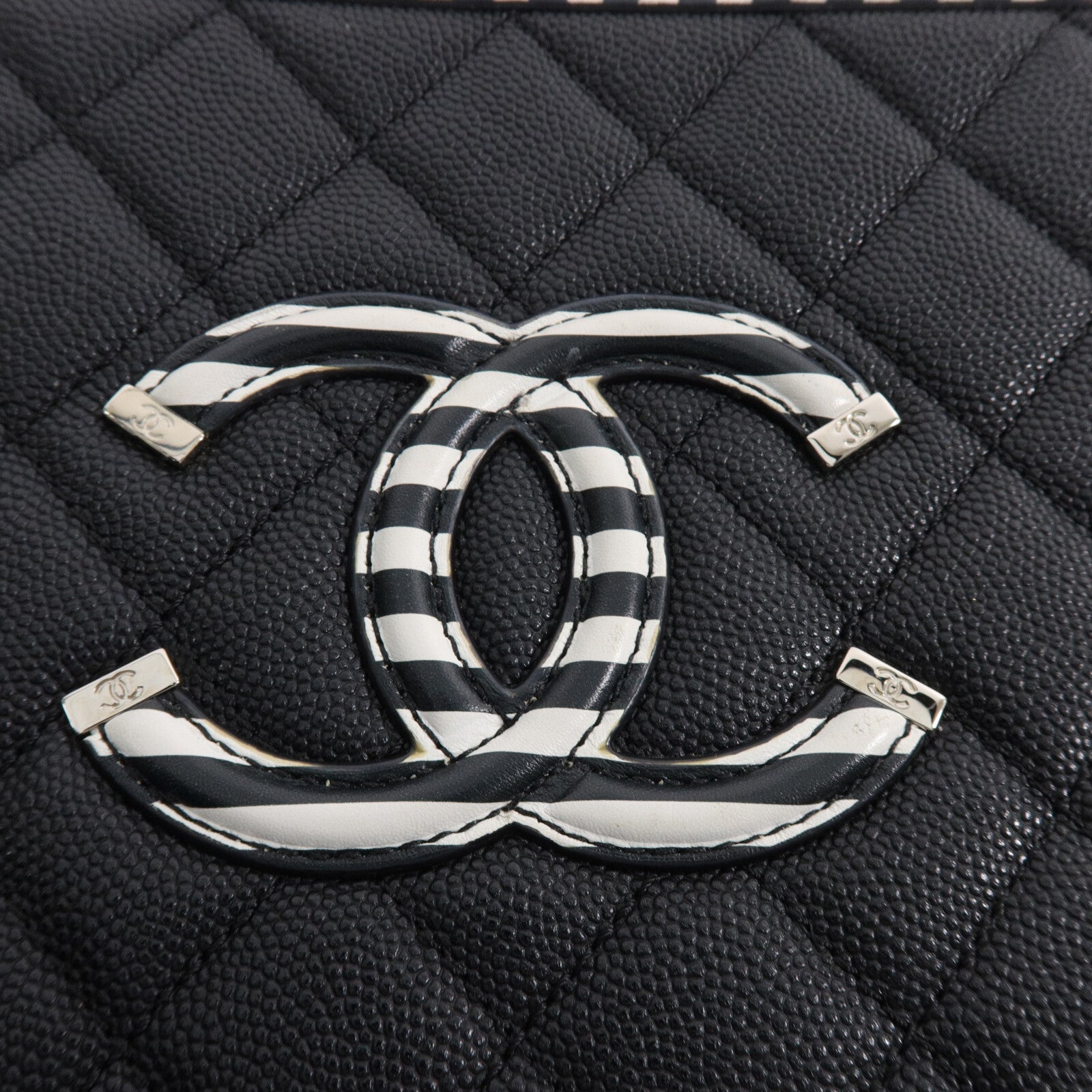 CHANEL 牛皮皮革Vanity Case手挽肩背兩用袋