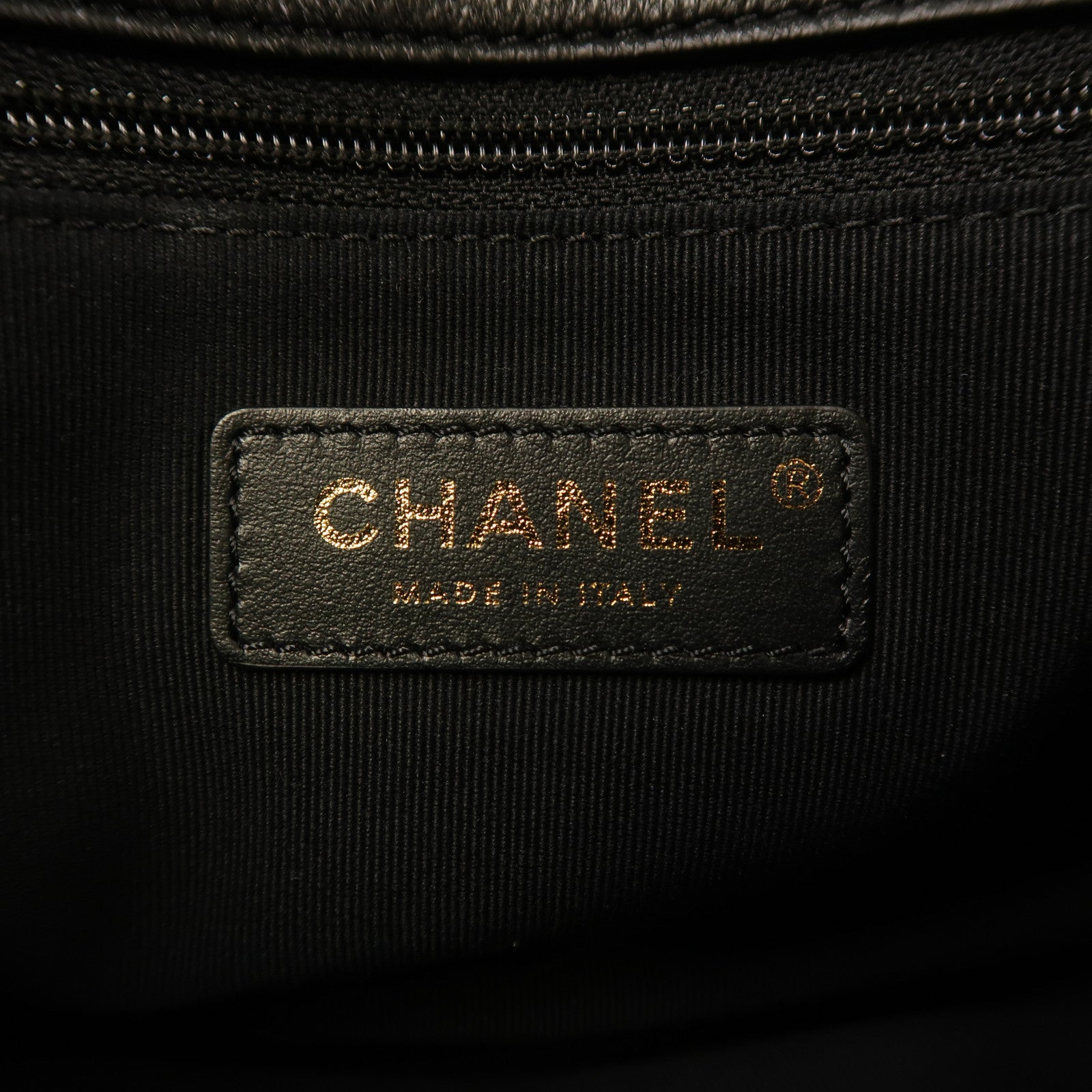 CHANEL 羊皮皮革Chain Shoulder金扣鏈帶肩背袋