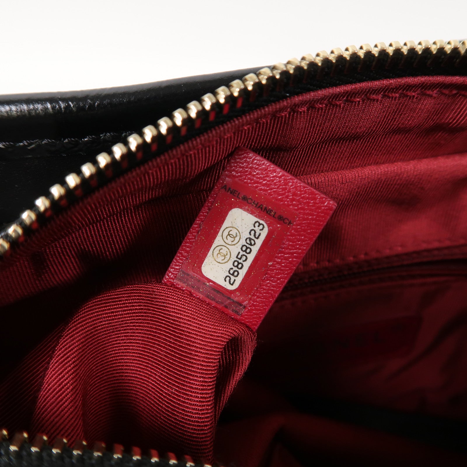 CHANEL 【激減優惠】菱格牛皮皮革Gabrielle鏈帶肩背袋黑色
