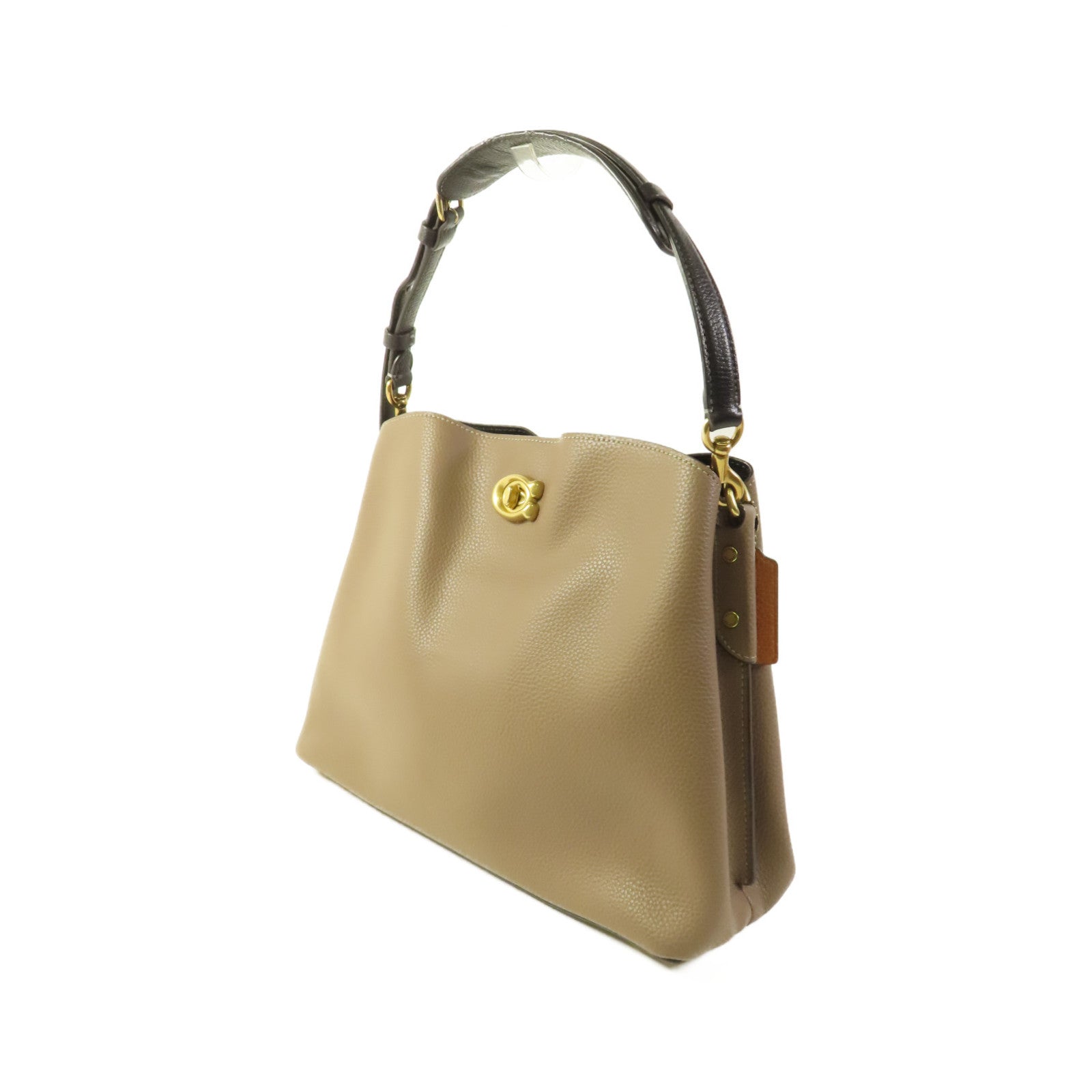 COACH 牛皮皮革Shoulder Bag金扣肩背袋
