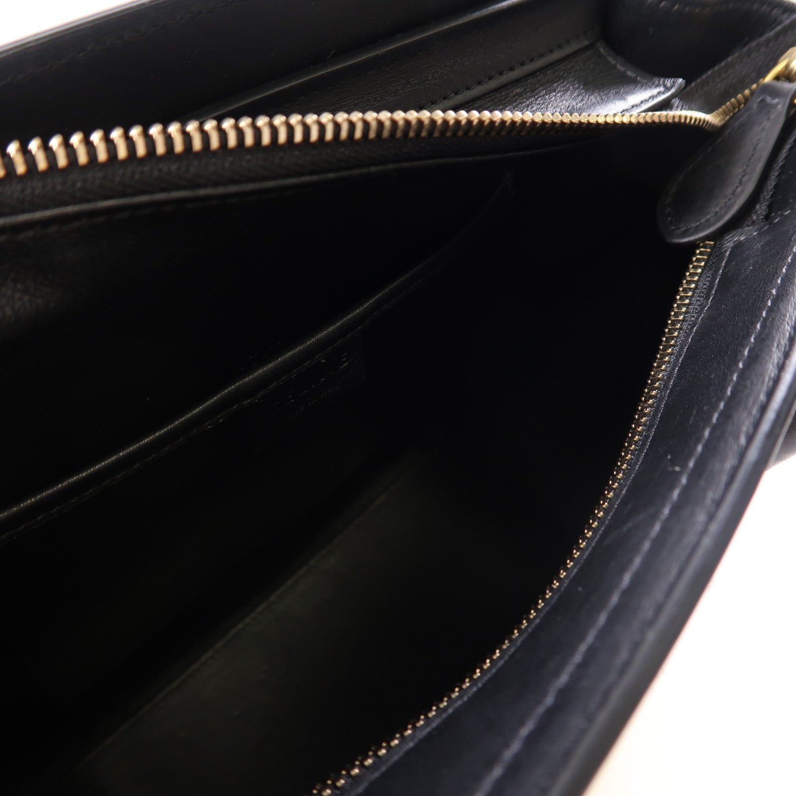 CELINE 牛皮皮革Nano Luggage金扣手挽肩背兩用袋綠色/米色/黑色