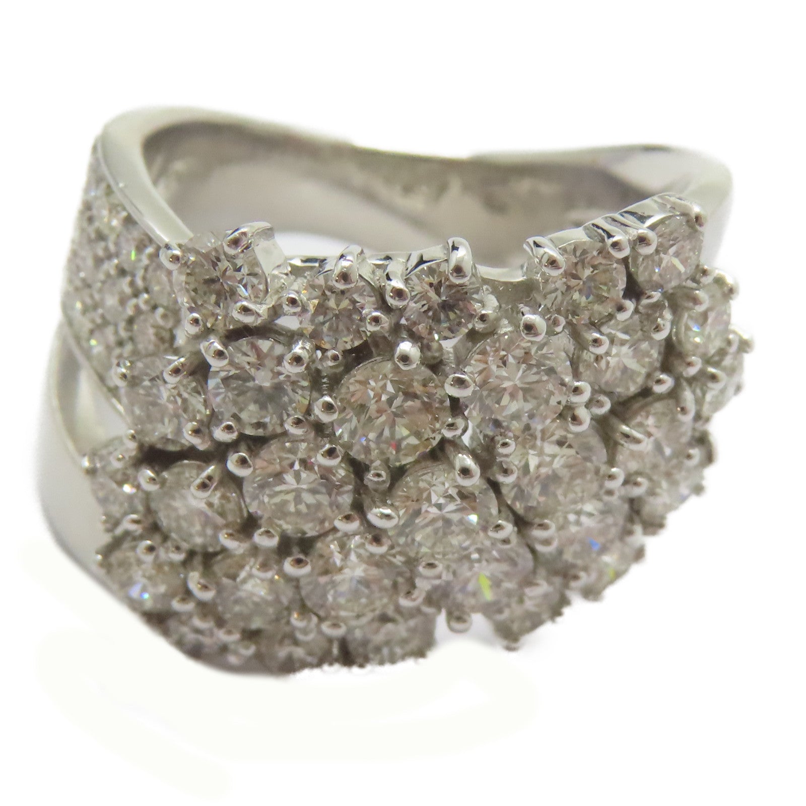JEWELRY PT900鉑金Diamond Ring 3.00ct鑽石戒指US#6.5
