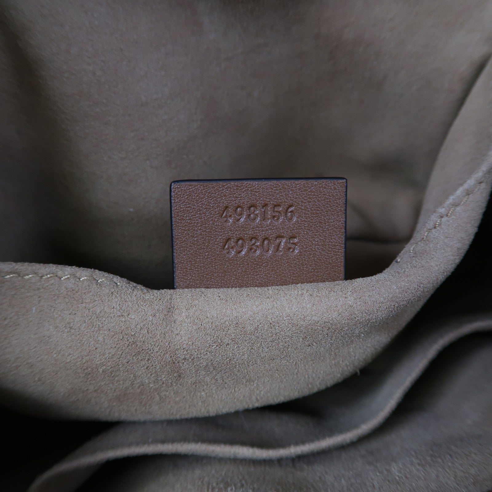 GUCCI 塗層帆布Padlock Small金扣鏈帶肩背袋啡色