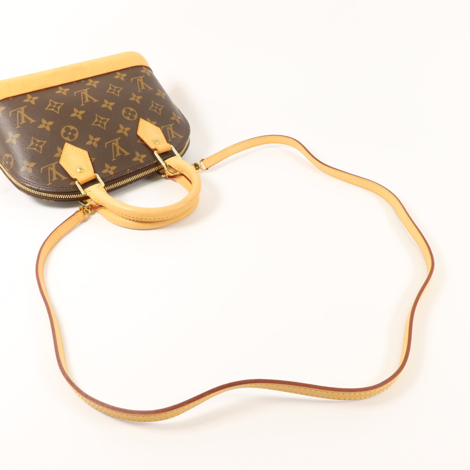 LOUIS VUITTON Monogram Alma BB金扣手挽肩背兩用袋