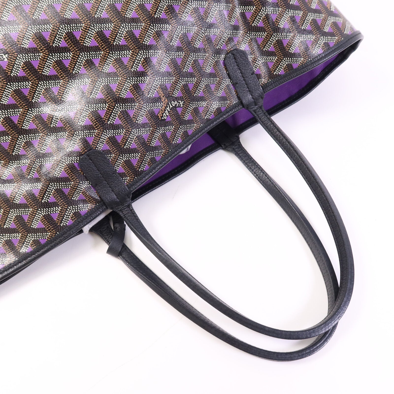 GOYARD 塗層帆布Saint Louis PM銀扣手挽袋