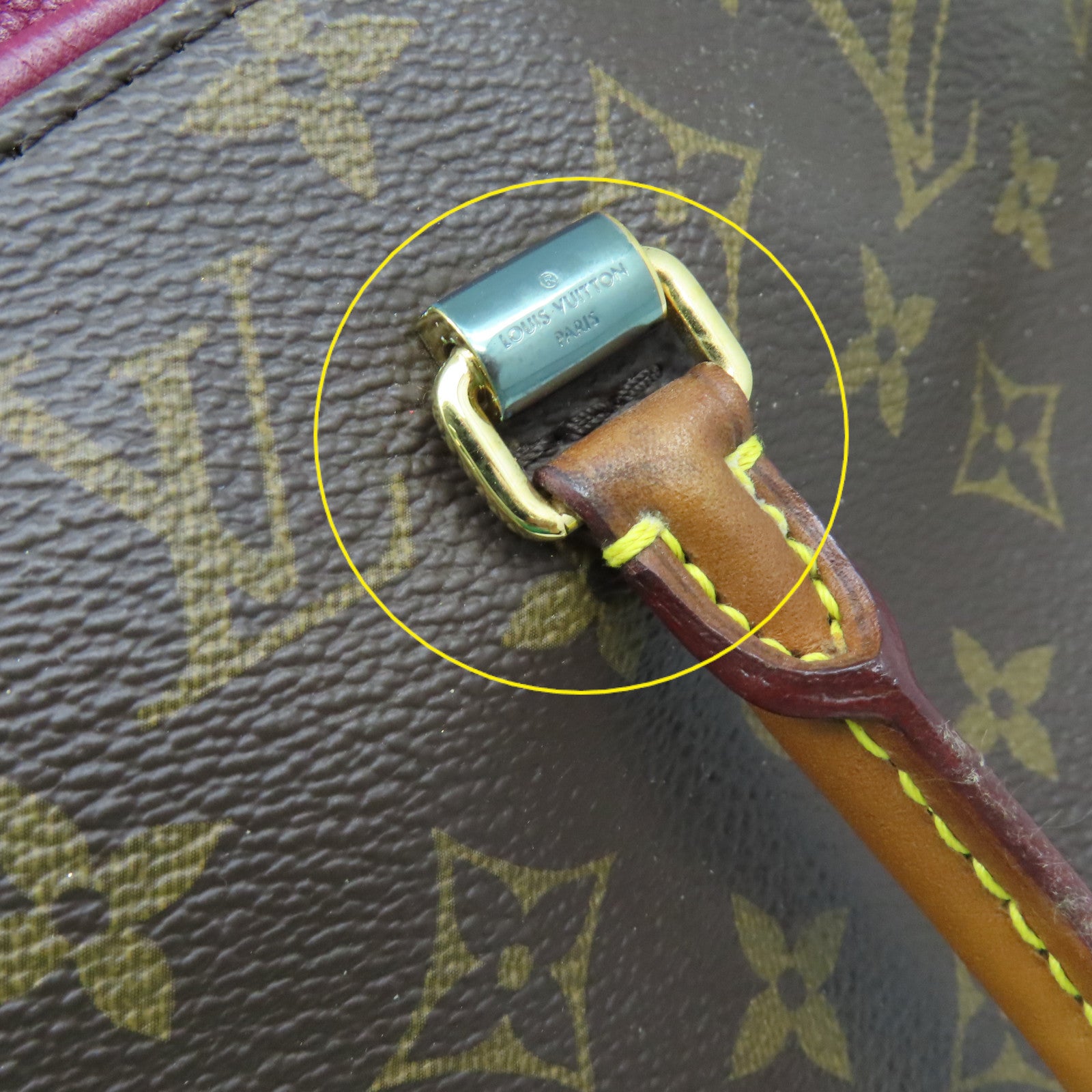 LOUIS VUITTON Monogram Pallas MM 2Way Shoulder Bag手挽肩背兩用袋啡色/酒紅色