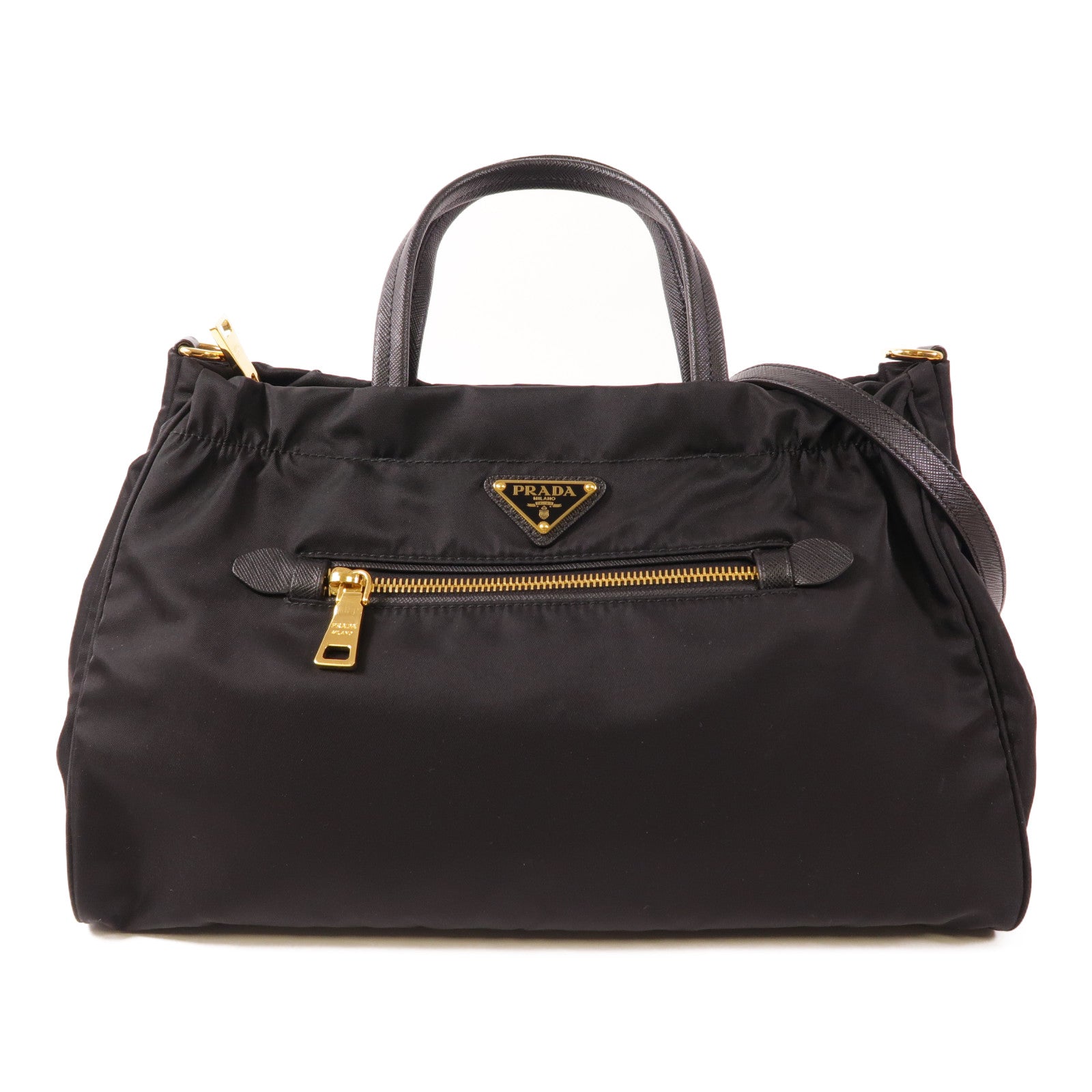 PRADA 尼龍2 Way Shoulder Bag金扣手挽肩背兩用袋