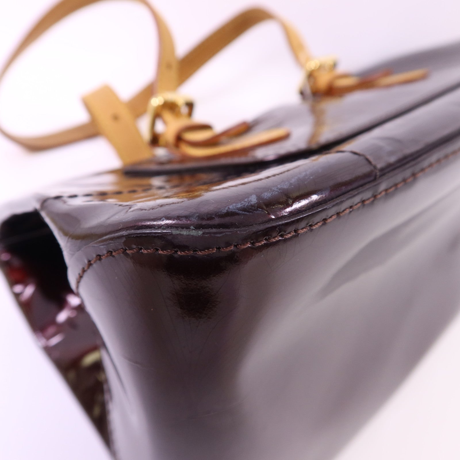 LOUIS VUITTON Vernis Rosewood Avenue金扣肩背袋