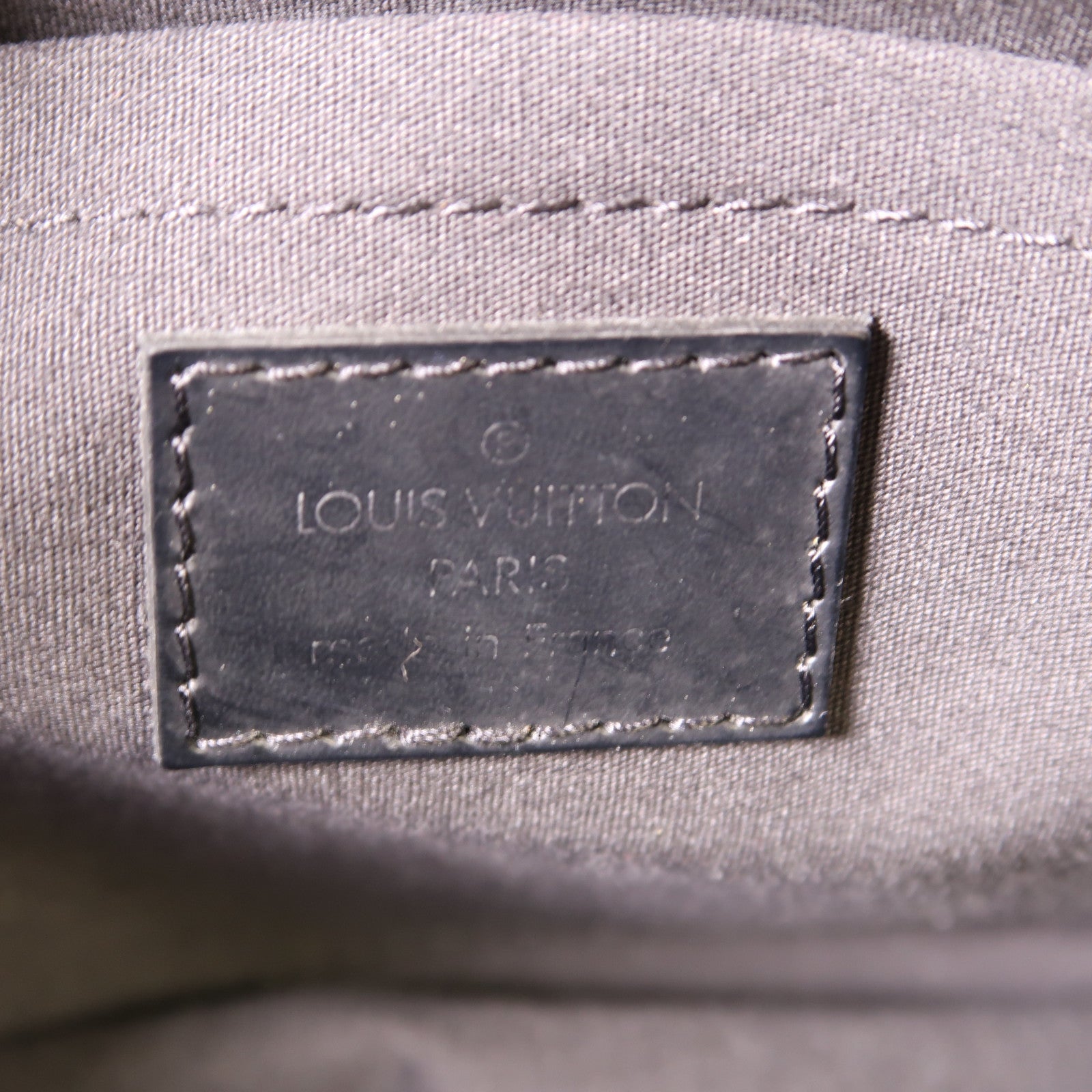 LOUIS VUITTON Epi Bowling Montaigne銀扣手挽袋黑色