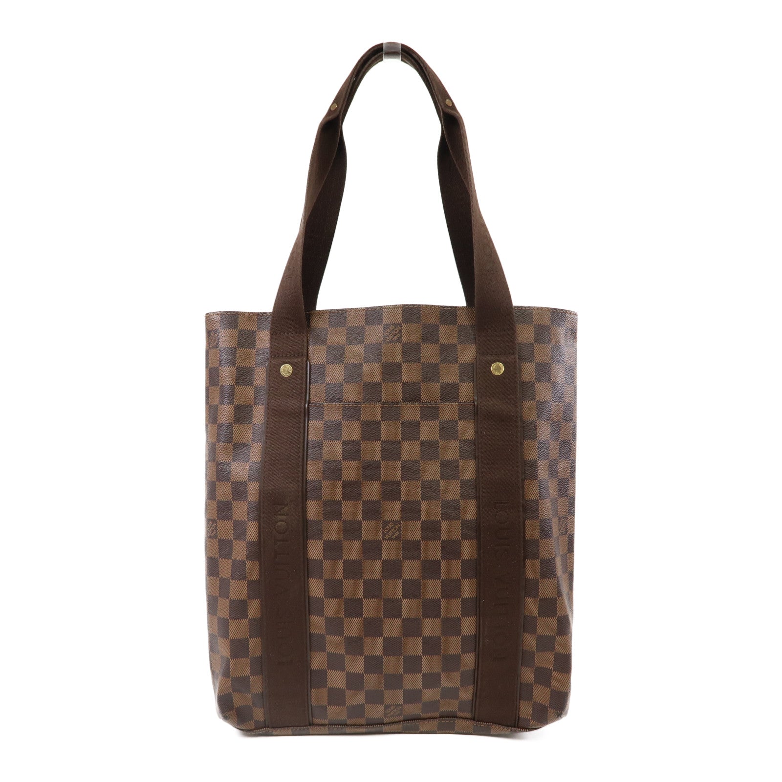 LOUIS VUITTON 【激減優惠】Damier Ebene Beaubourg金扣手挽袋啡色