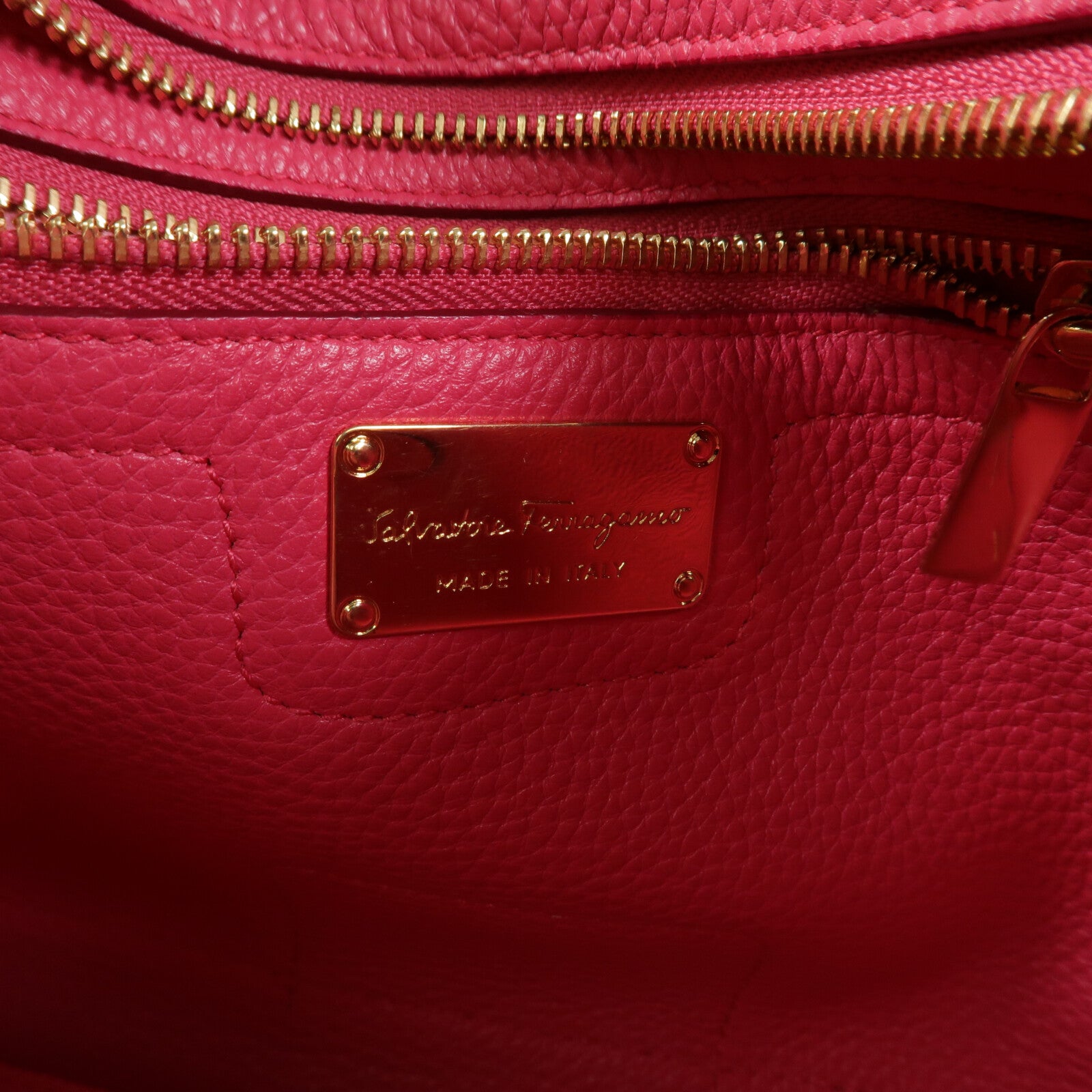 Salvatore Ferragamo 牛皮皮革2 Way Shoulder手挽肩背兩用袋