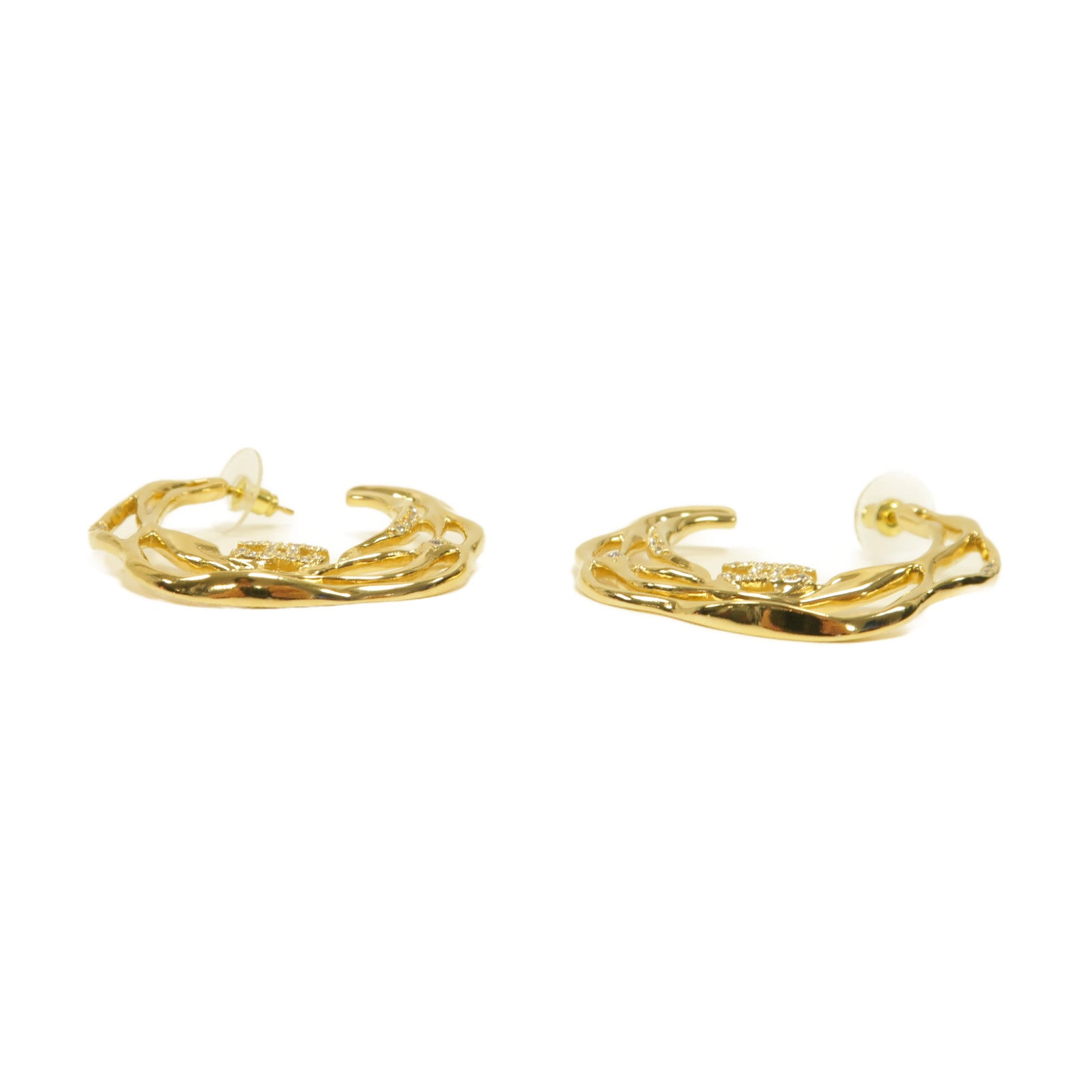 CHANEL 金屬Earrings耳環金色