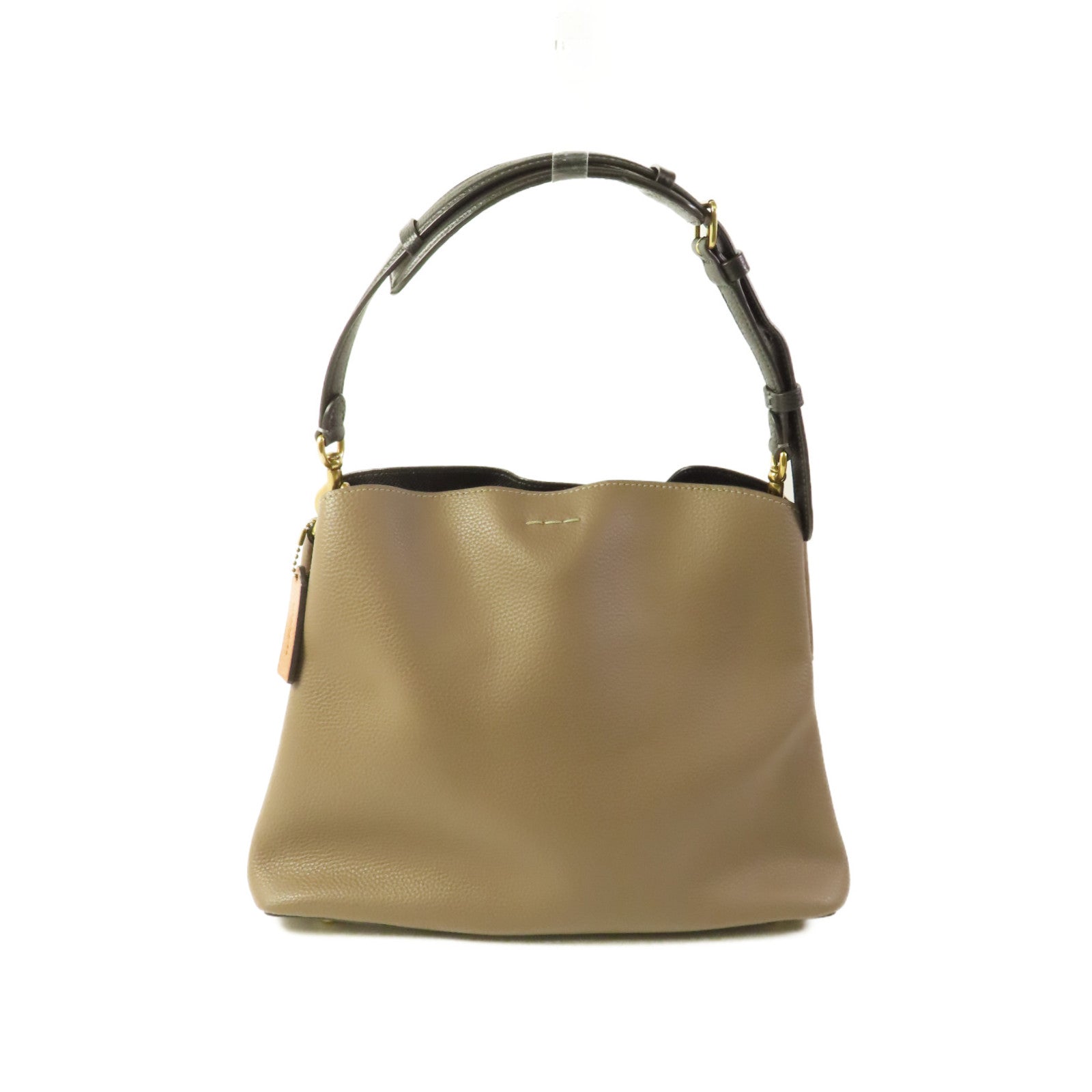 COACH 牛皮皮革Shoulder Bag金扣肩背袋