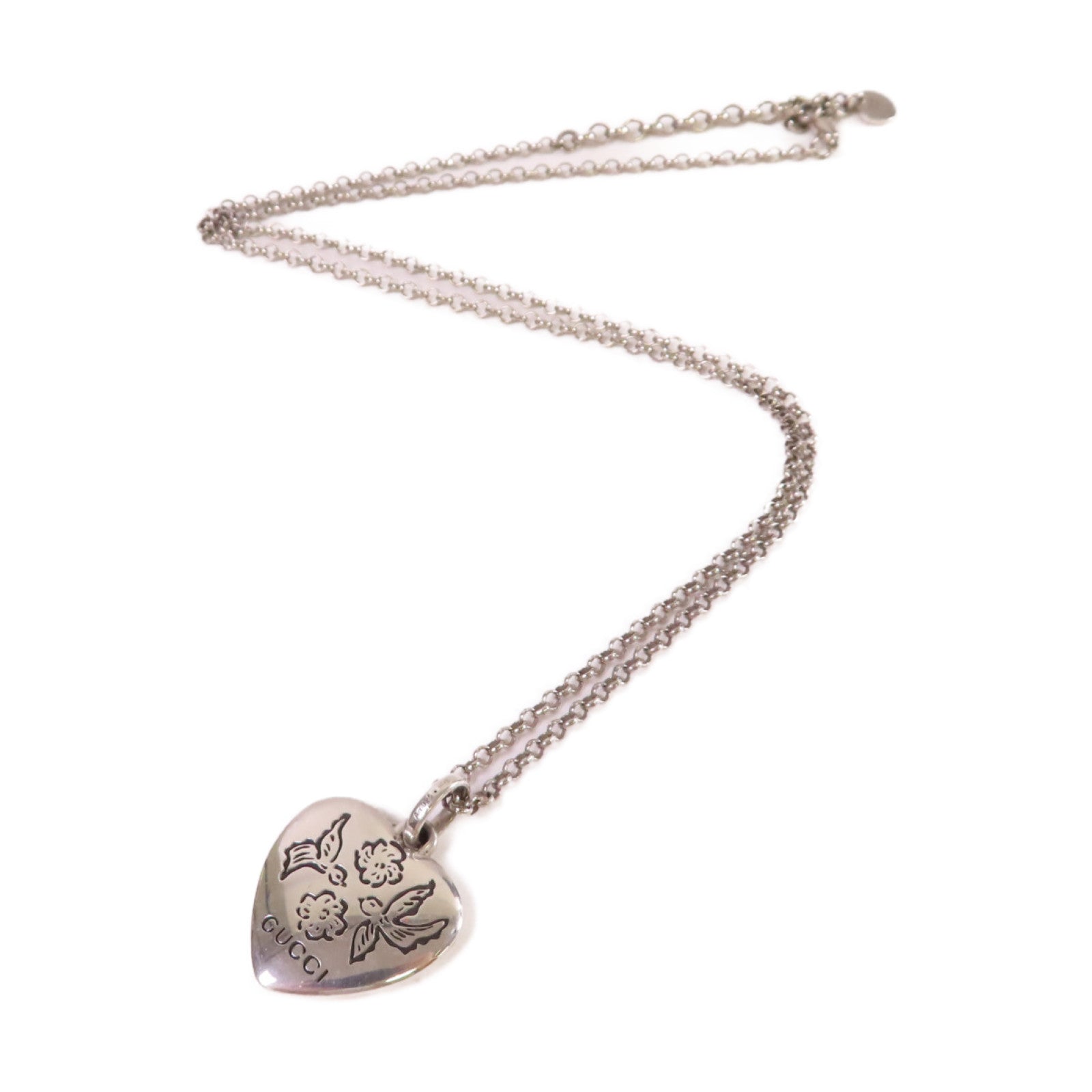 GUCCI 925純銀Blind For Love' Necklace項鏈