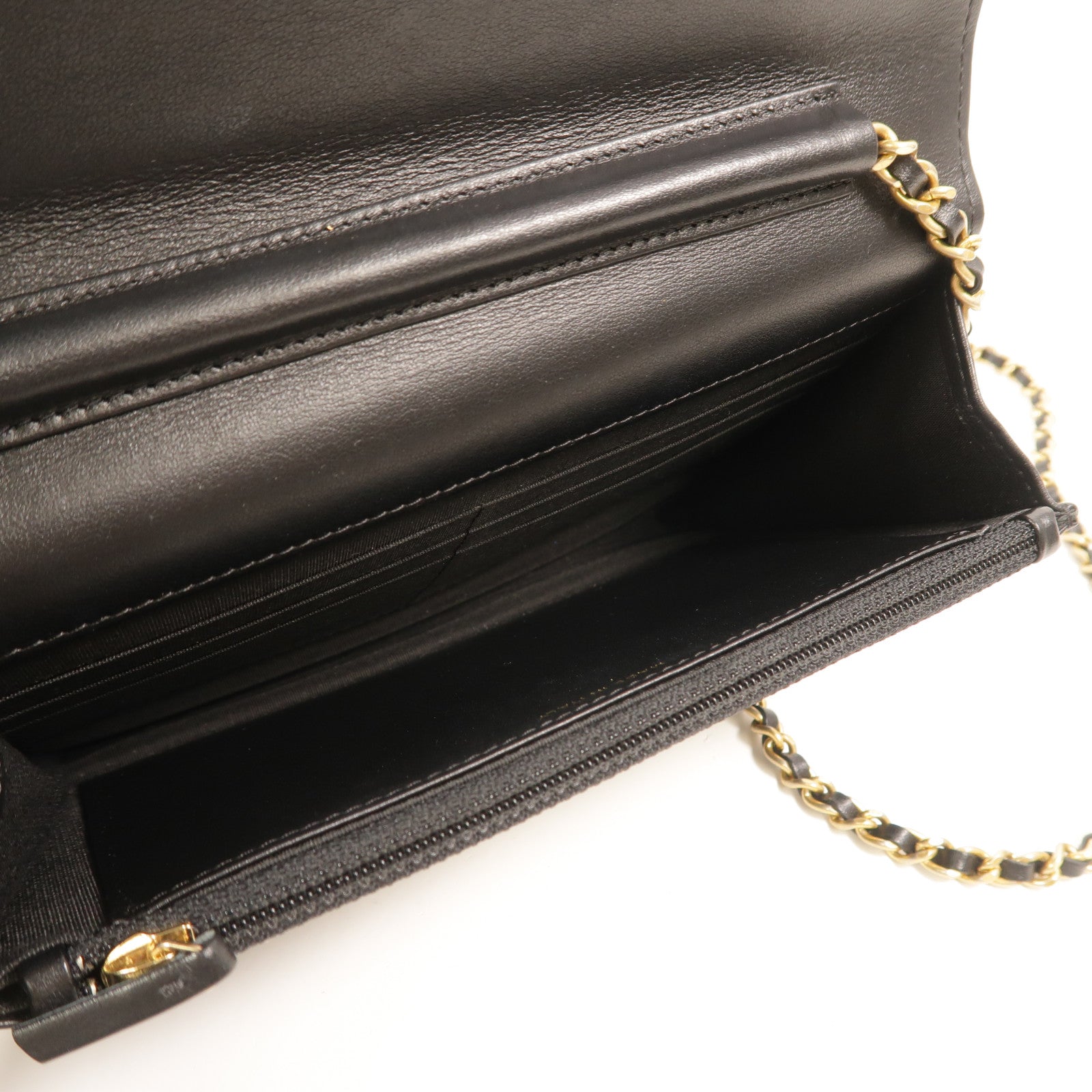 CHANEL 羊皮皮革Wallet On Chain鏈帶肩背袋