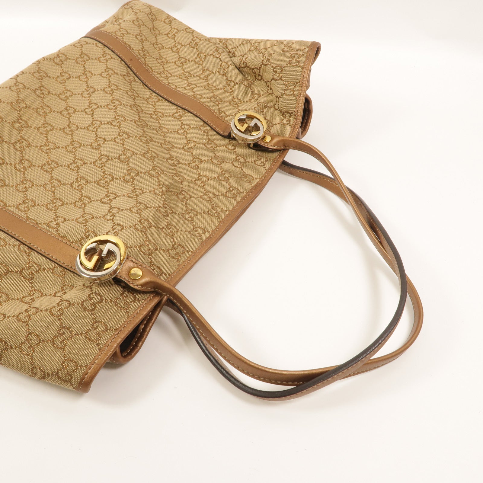 GUCCI 帆布GG Tote Bag肩背袋