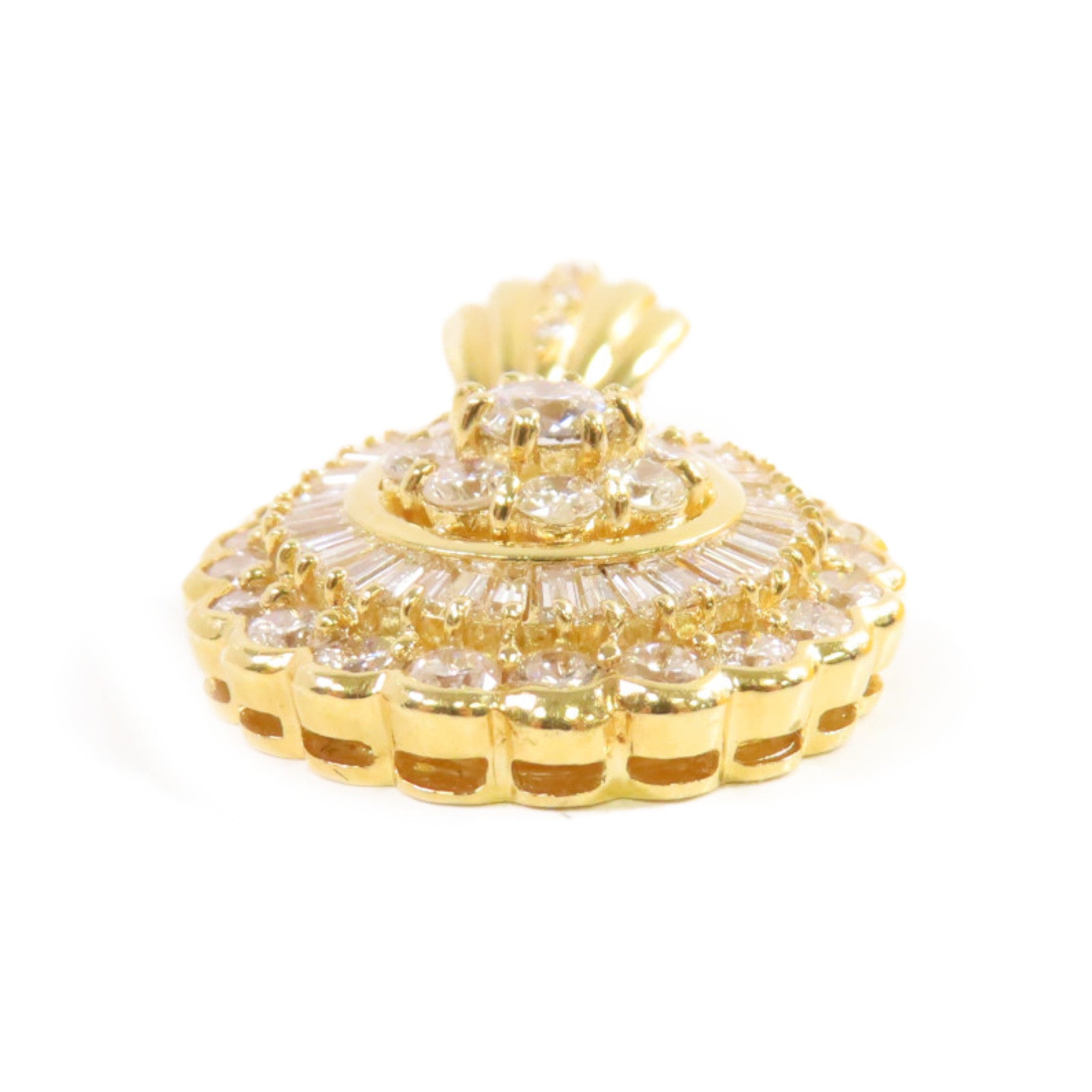 JEWELRY 18K黃金/3.10ct鑽石Diamond Pendant Top吊墜