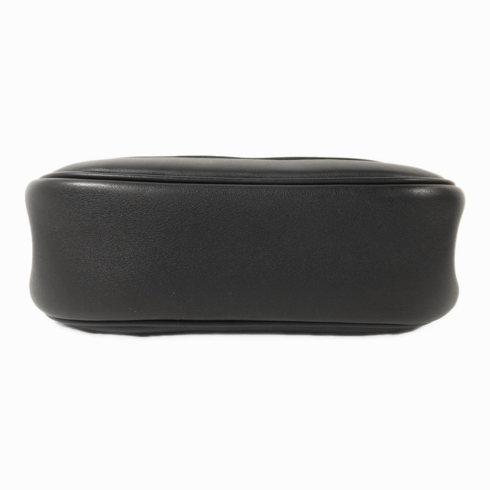 HERMES Swift皮革Mini Berline銀扣肩背袋Noir