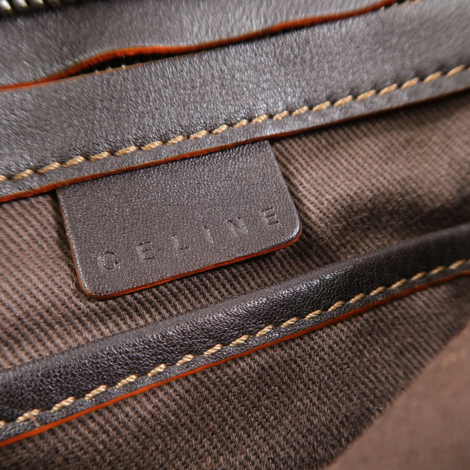 CELINE 帆布Vintage Messenger Flap Bag肩背袋