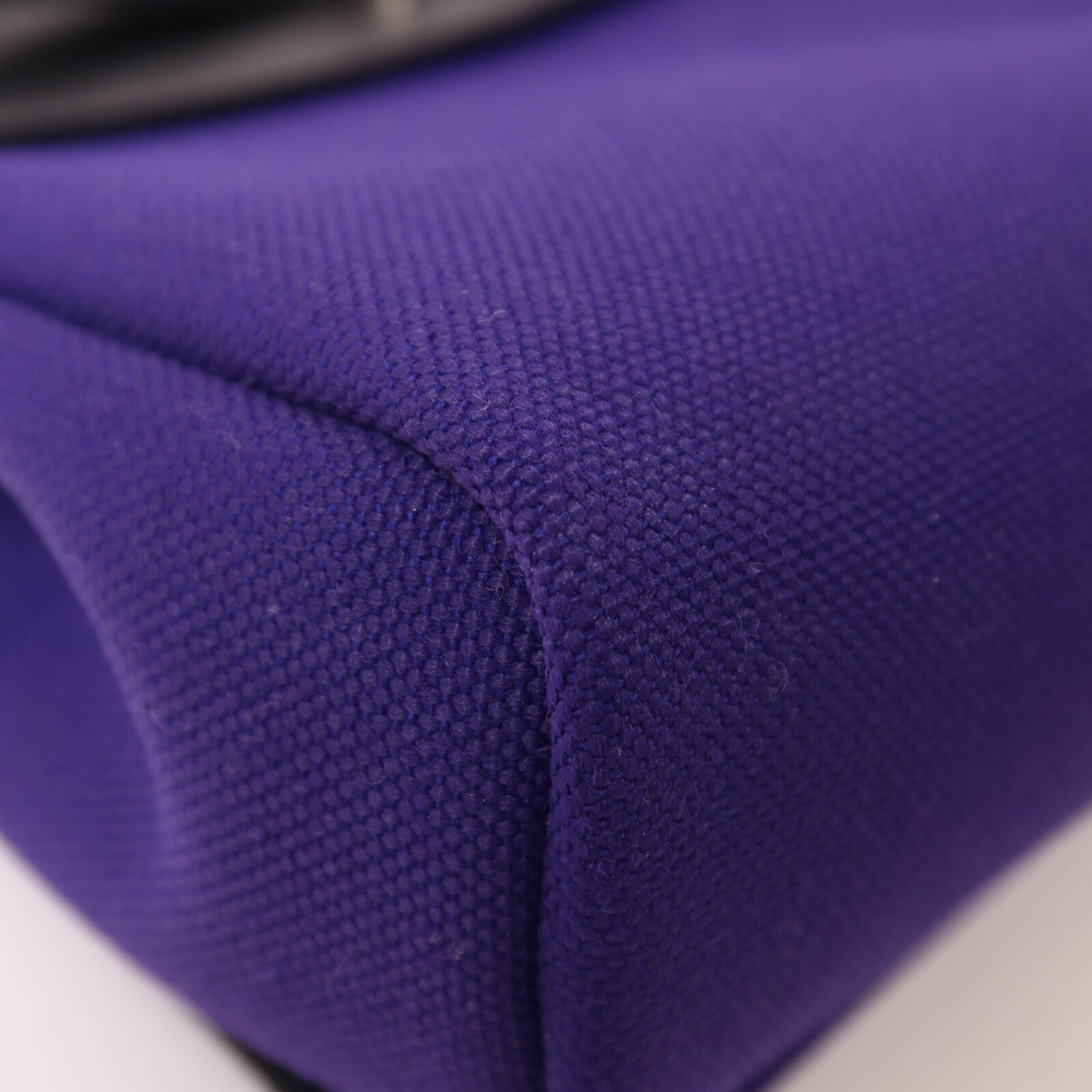 HERMES 帆布Mini Herbag肩背袋Fresh Purple/Noir