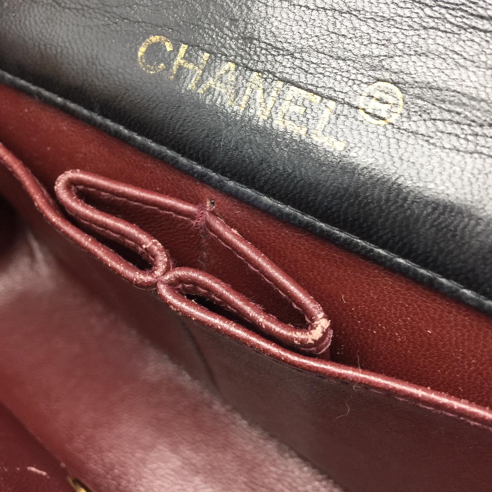 CHANEL 【激減優惠】菱格羊皮皮革Vintage Chain Shoulder金扣鏈帶肩背袋黑色