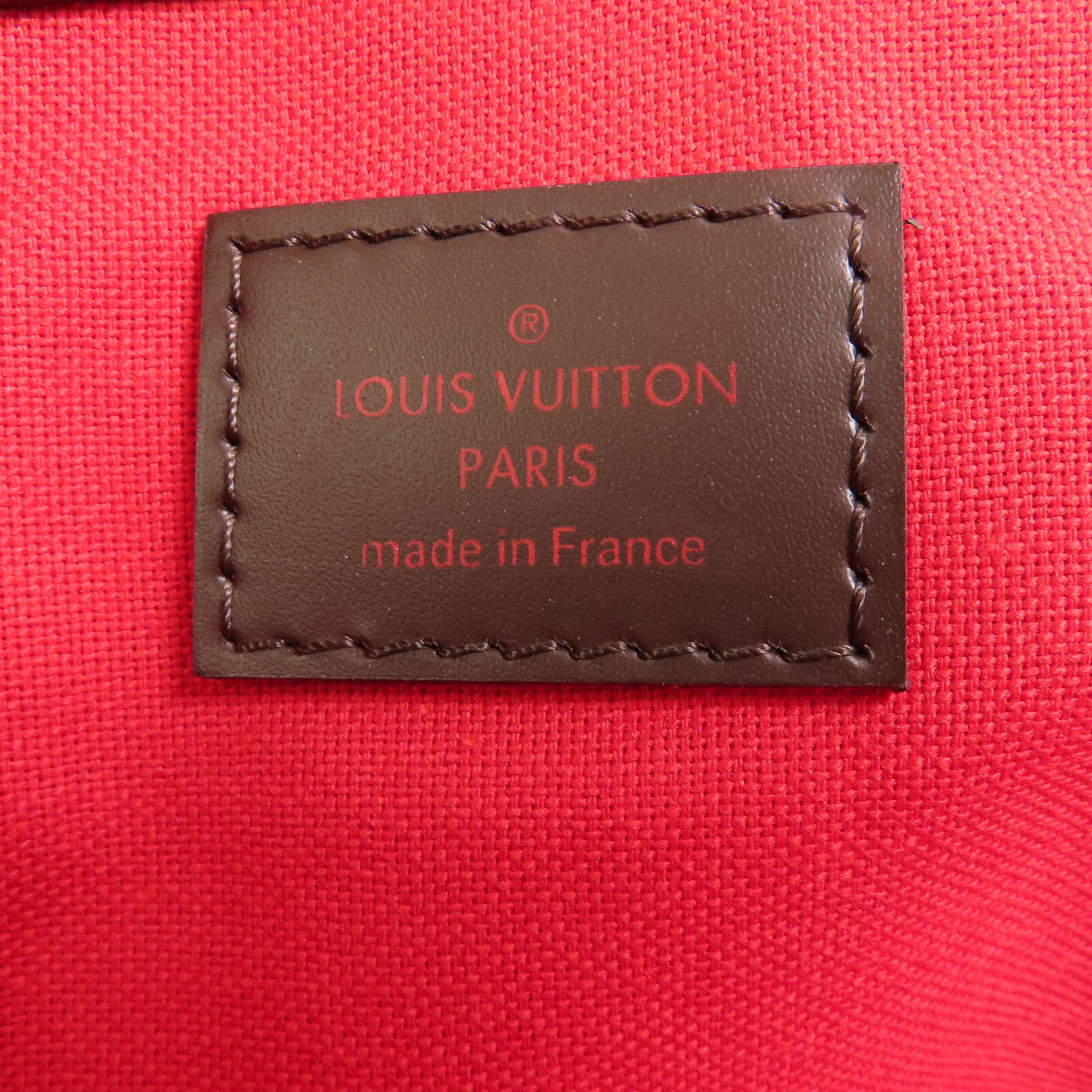 LOUIS VUITTON Damier Ebene Verona PM金扣手挽袋