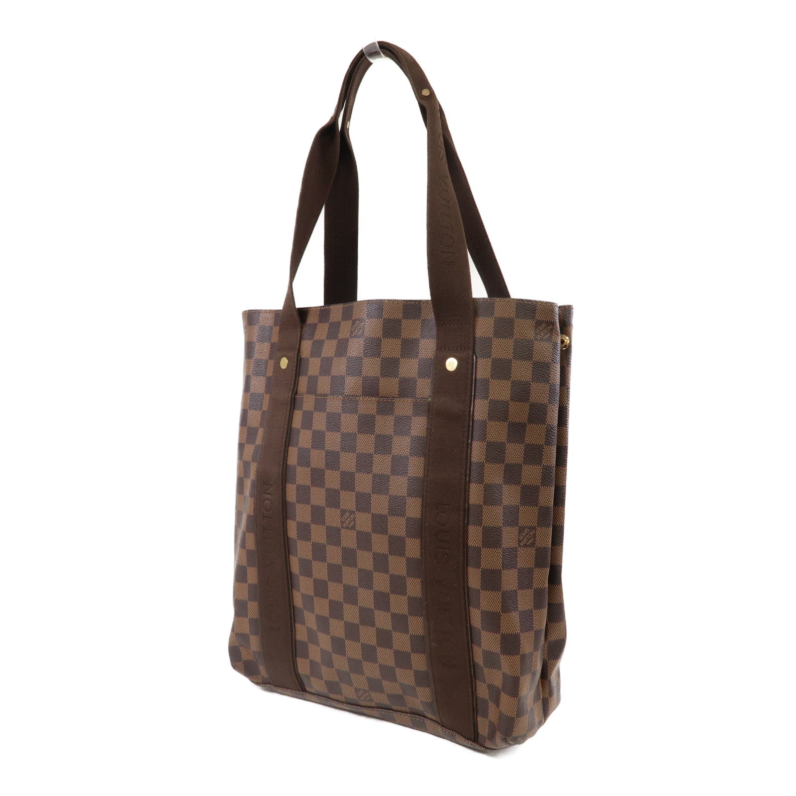 LOUIS VUITTON 【激減優惠】Damier Ebene Beaubourg金扣手挽袋啡色
