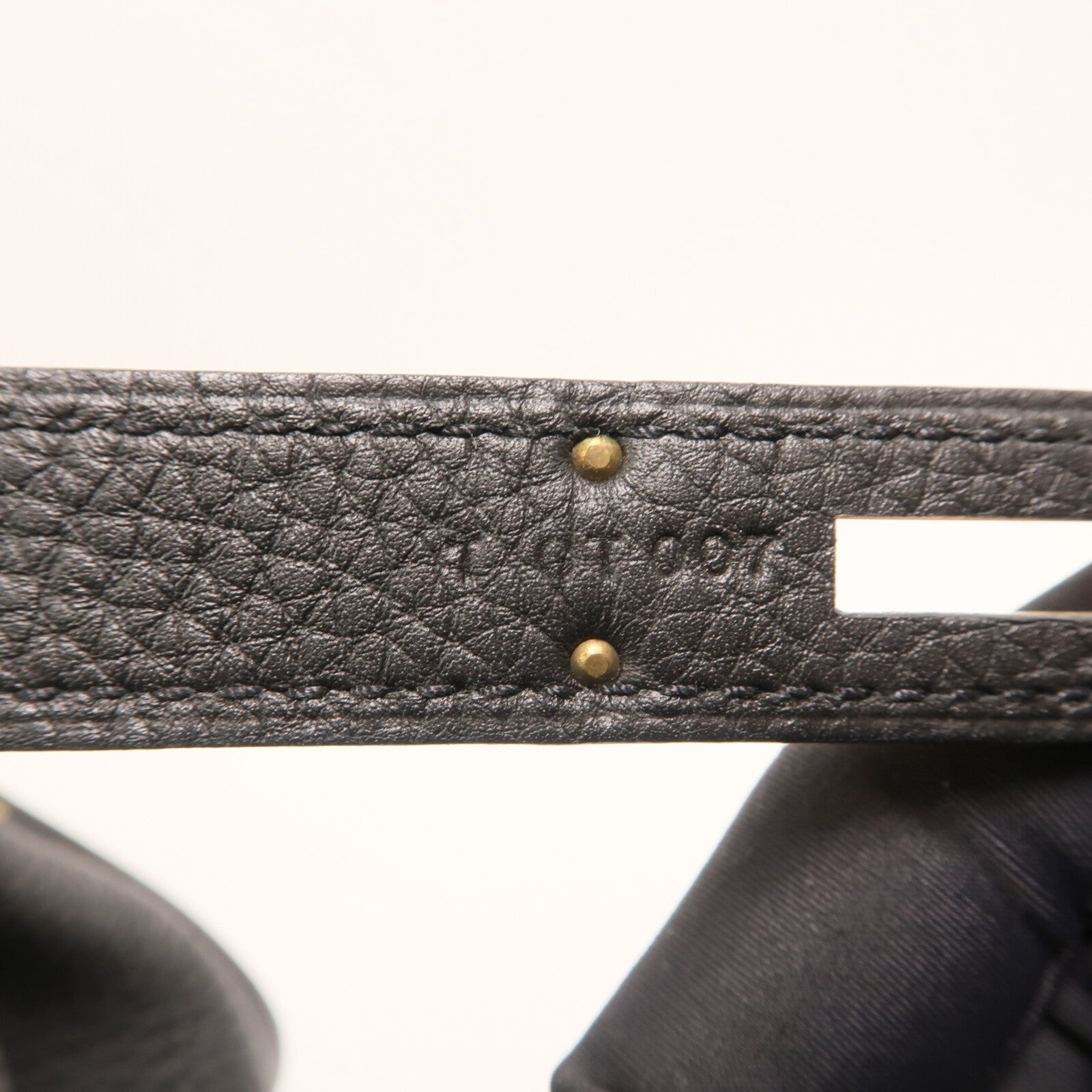 HERMES Clemence皮革Kelly 32金扣手挽肩背兩用袋Noir