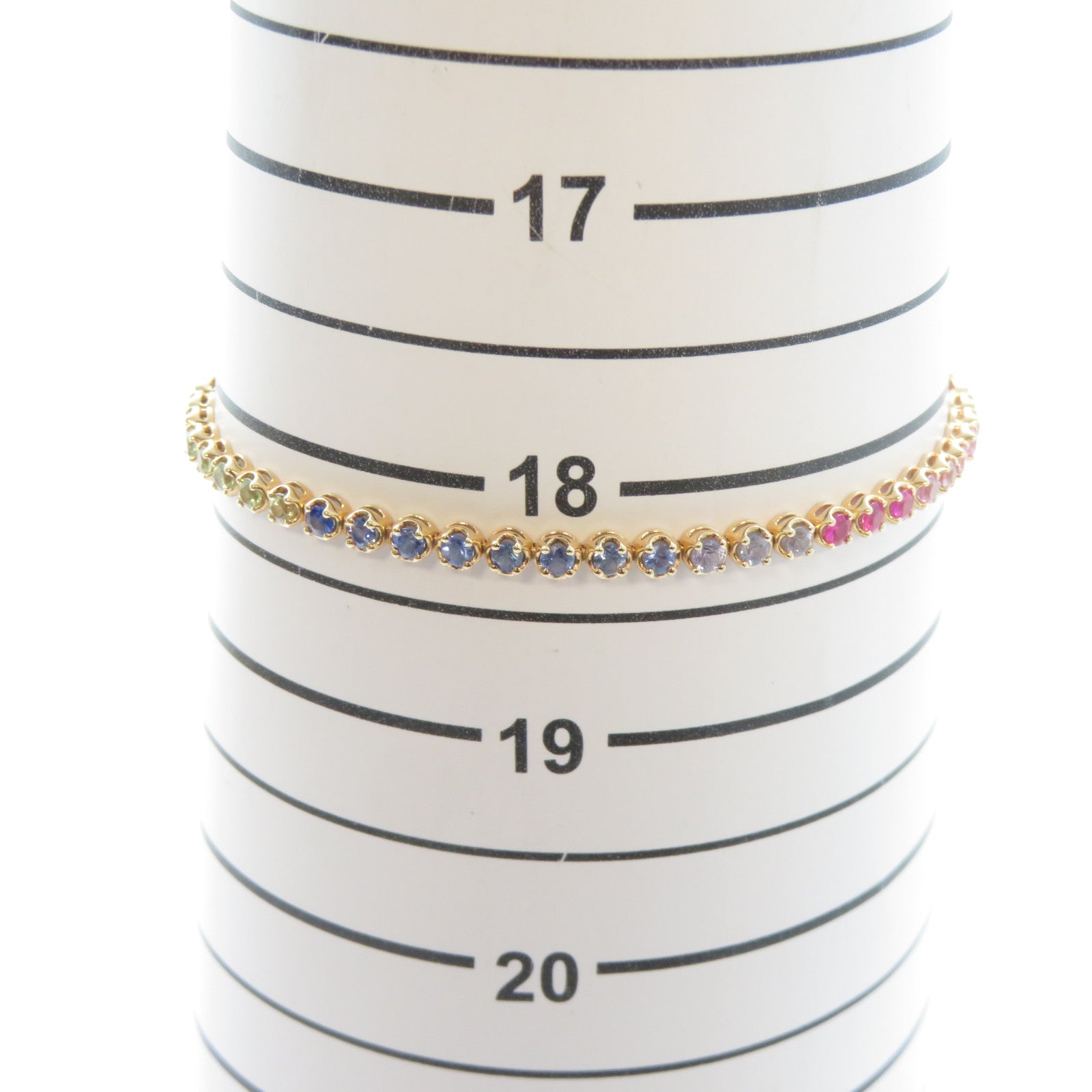 JEWELRY 【激減優惠】18K玫瑰金Sapphire Bracelet 2.99ct彩色寶石手鏈