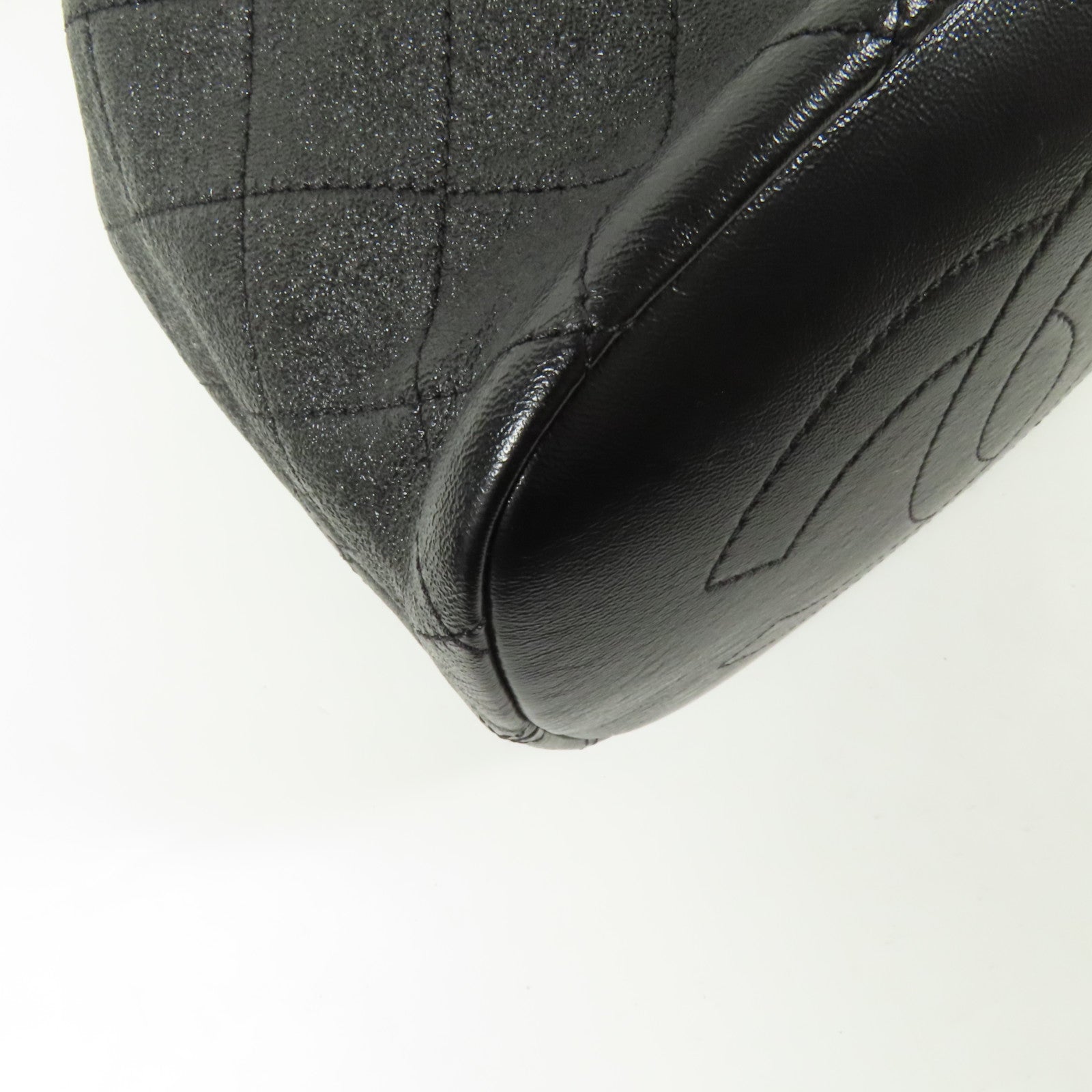 CHANEL 牛皮皮革Bucket Bag金扣手挽肩背兩用袋