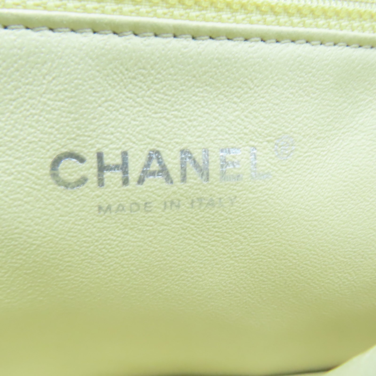 CHANEL 【激減優惠】菱格牛皮皮革Chain Shoulder銀扣鏈帶肩背袋棕色