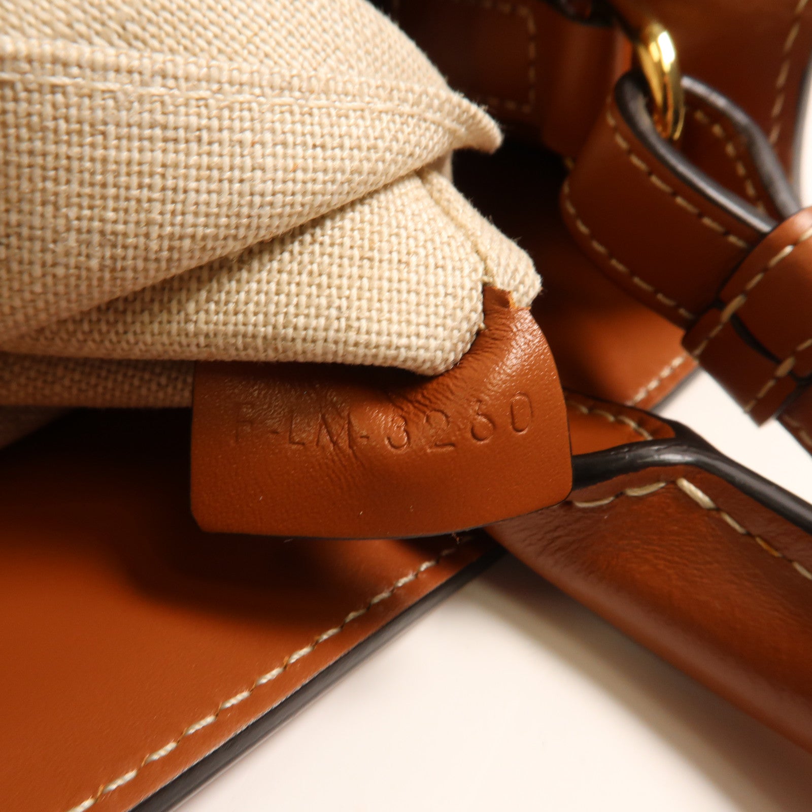 CELINE 帆布2 Way Shoulder金扣手挽肩背兩用袋藍色