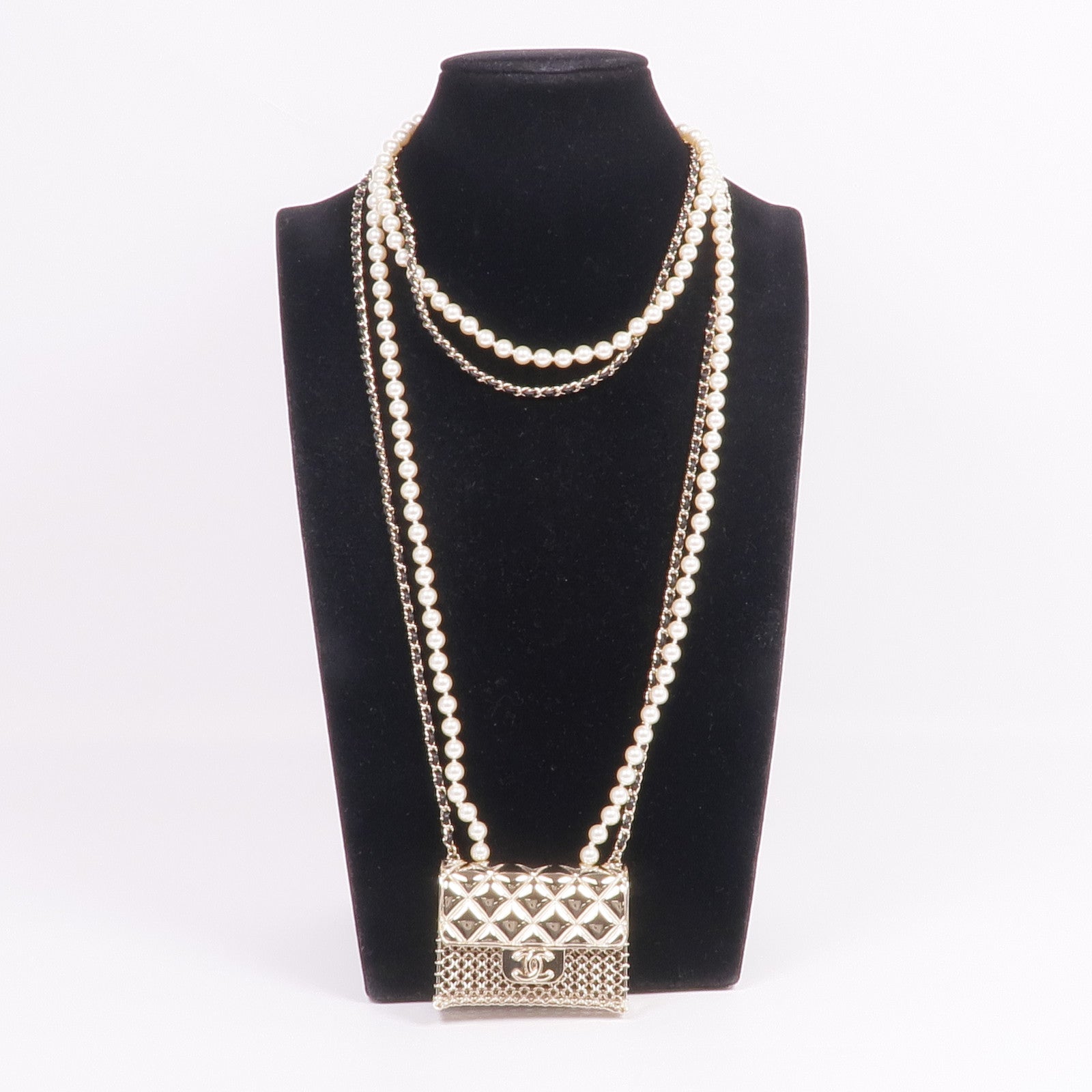 CHANEL PVC/金屬Long Necklace項鍊