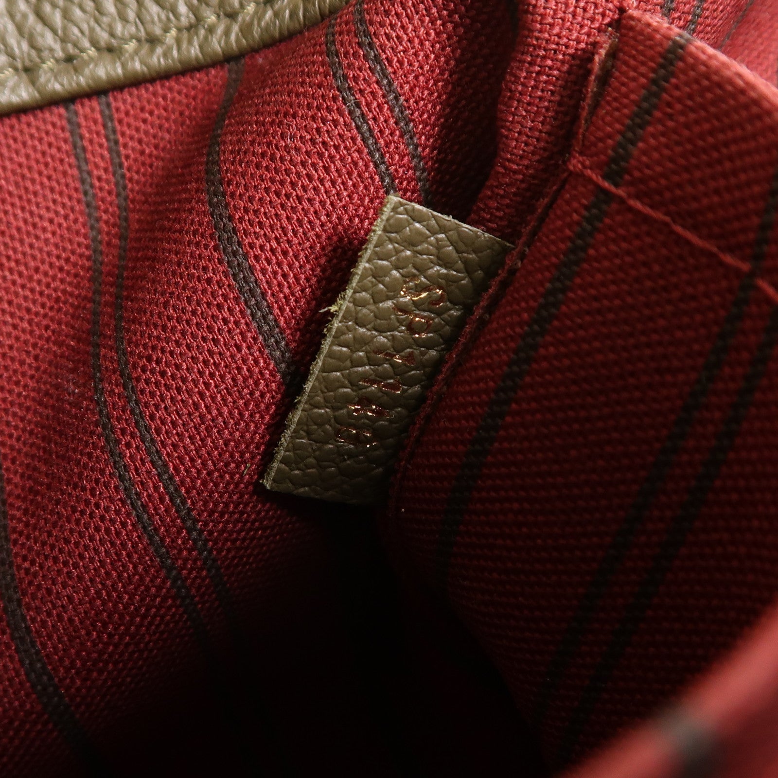 LOUIS VUITTON Monogram Empreinte Montaigne MM金扣手挽肩背兩用袋