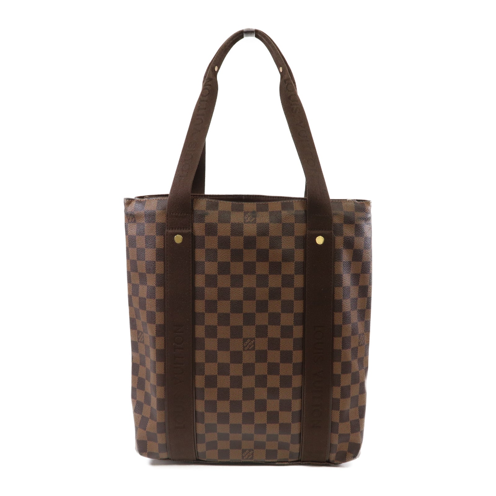 LOUIS VUITTON 【激減優惠】Damier Ebene Beaubourg金扣手挽袋啡色