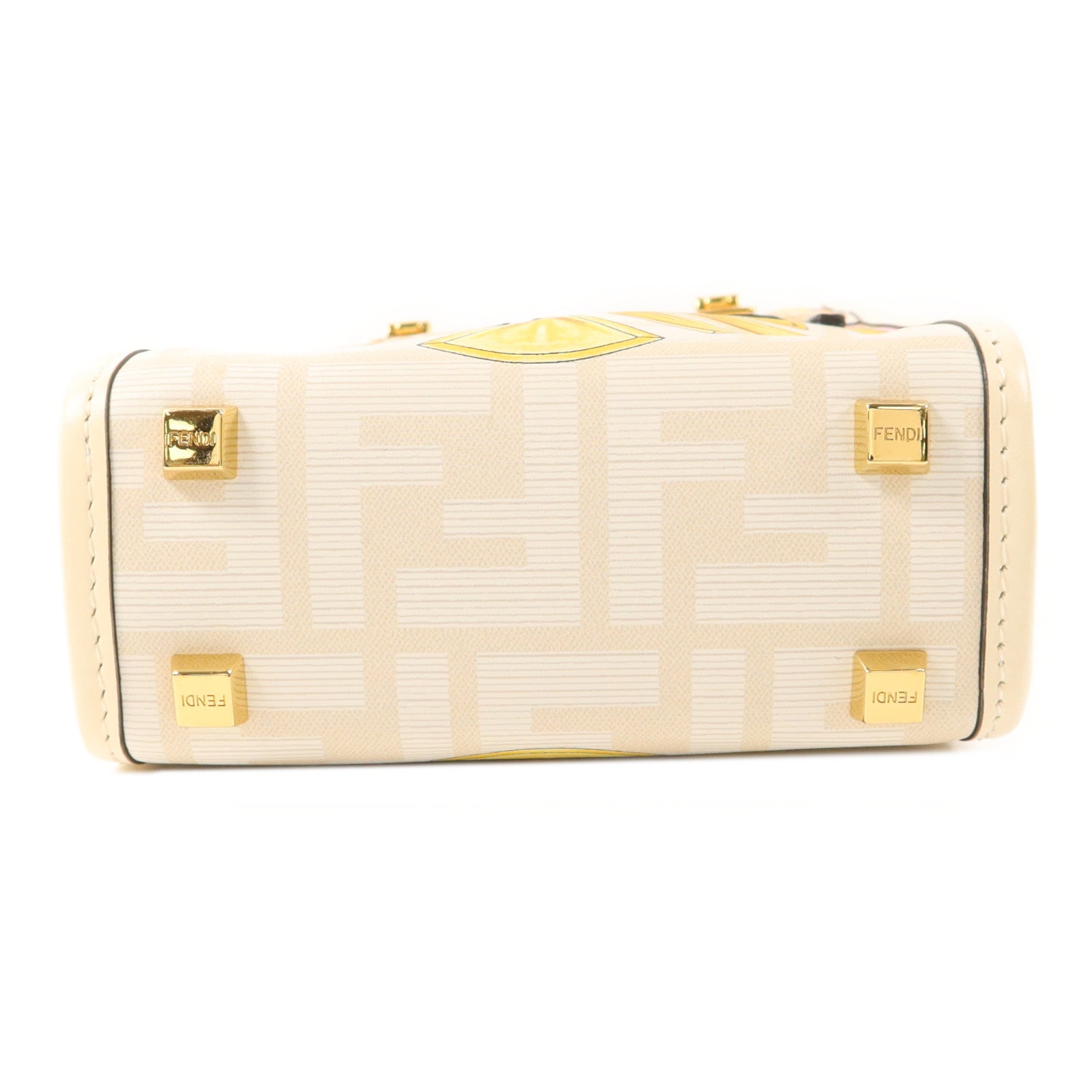 FENDI 【激減優惠】牛皮皮革Sunshine Mini金扣手挽肩背兩用袋