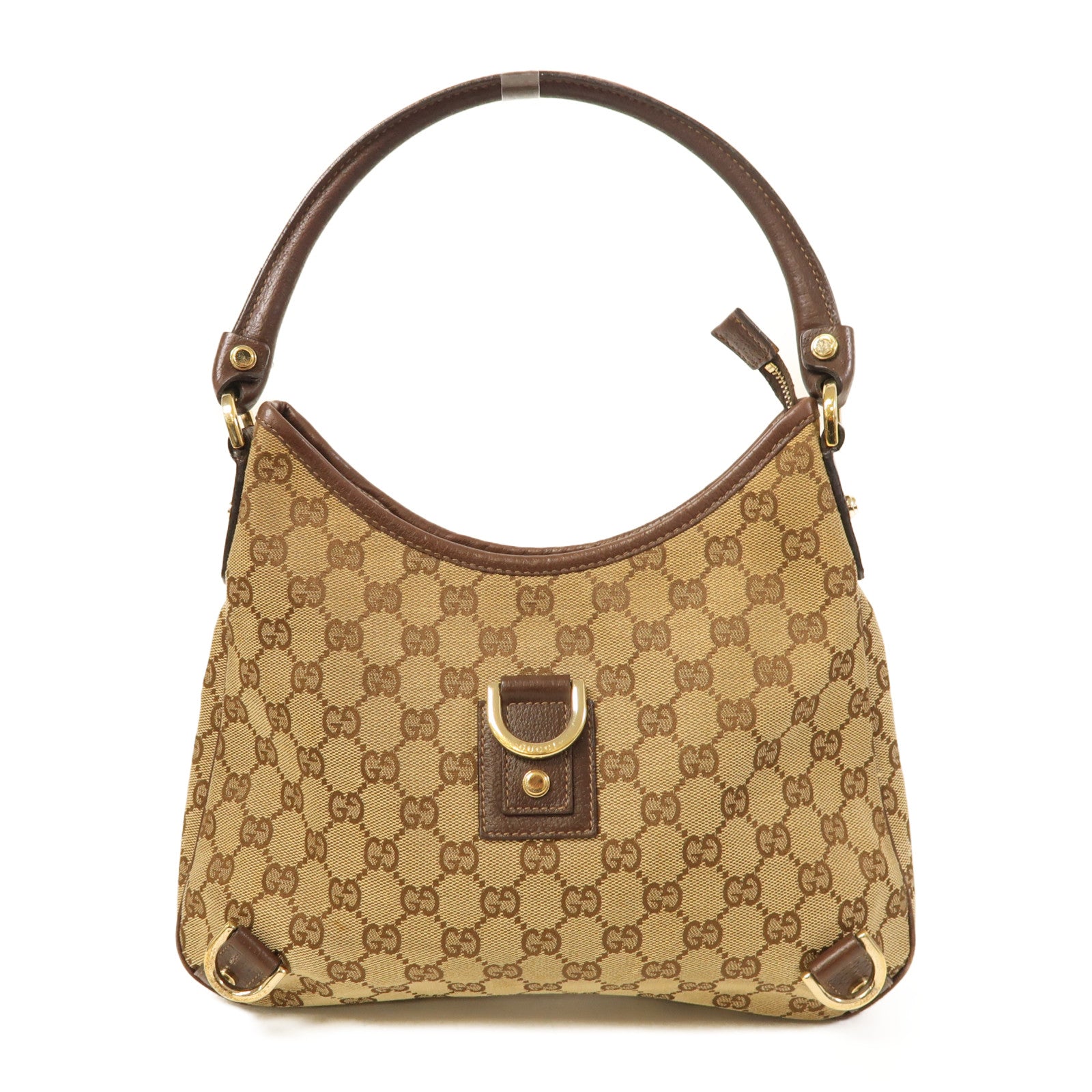 GUCCI 帆布Abbey金扣肩背袋
